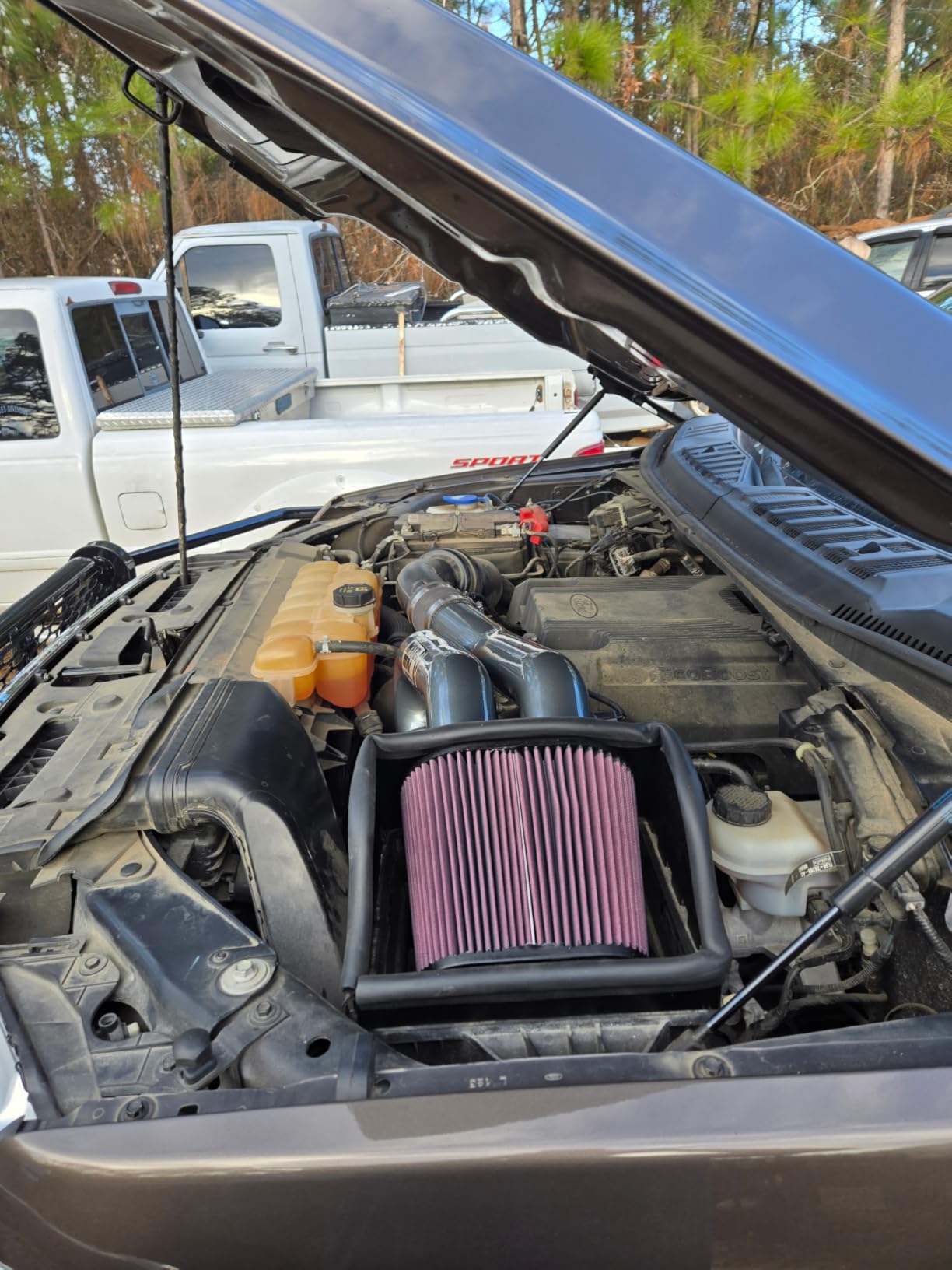 K&N Cold Air Intake System: High-Flow Air Filter, Increase Performance & Towing: Compatible with 2015-2025 FORD Expedition, F150, F150 Raptor, 77-2617KC customer photo 2