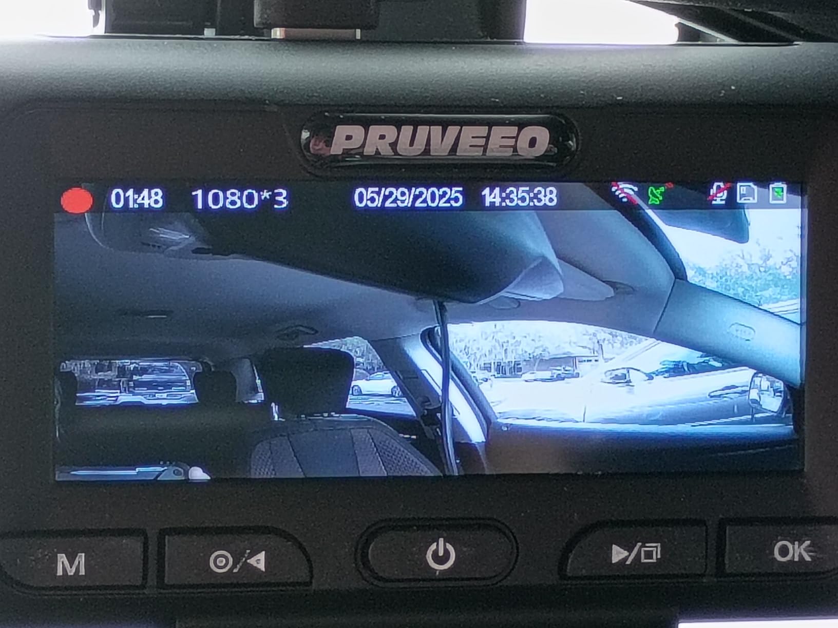 PRUVEEO 360° 4 Channel Dash Cam Front and Rear Inside Left Right, Dash Camera for Cars, Built-in GPS WiFi Night Vision, 24/7 Recording Parking Mode Monitor, 128G Card Included customer photo 1