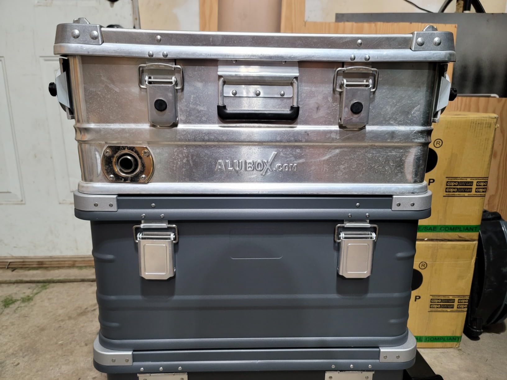 Eylar Crossover Aluminum Overland Storage, Trunk, Metal Cargo Case, Storage Box (95L Large, Gray) customer photo 2