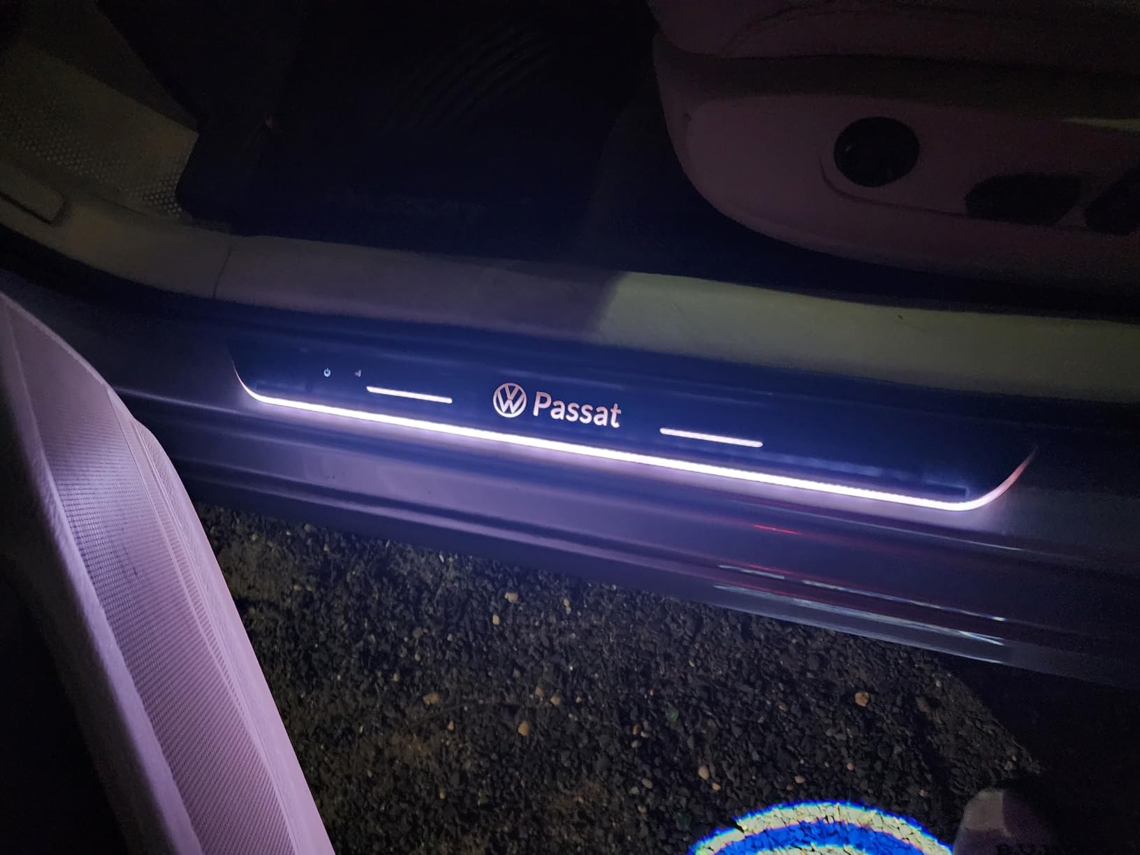 Car Front Door Sill LED Lights, Customized Logo or Text, Wireless Welcome Courtesy Lights, Auto-Sensing, Waterproof, Birthdays Gifts for Men Women, 2Pcs Car LED Lights customer photo 1