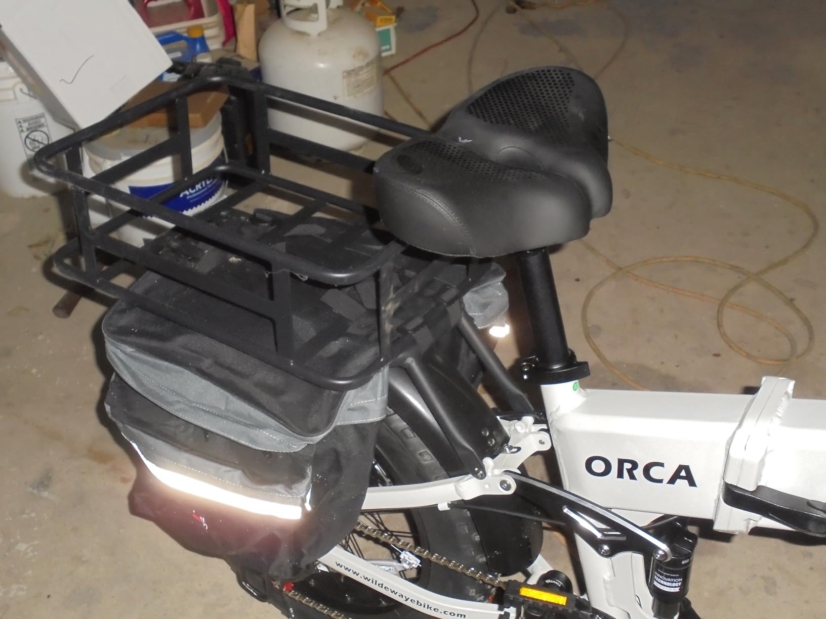 KEMIMOTO Bike Bag Panniers with Rain Cover, 34L Waterproof Bicycle Saddle Bag for Rear Rack Mountain Biking Bags Storage, Ebike Accessories for Commuter Grocery Shopping Travel Carrier, Black customer photo 2