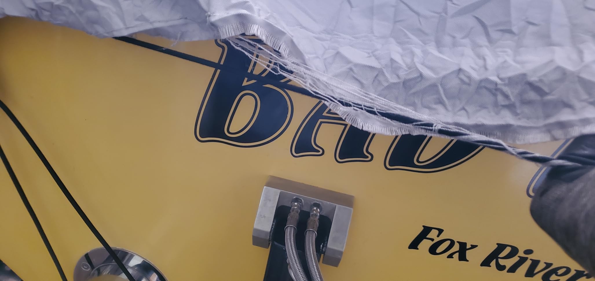 RVMasking Waterproof Boat Cover 16-18.5 ft, 1400D Heavy Duty Middle Reinforced Marine Grade Trailerable Cover, Fits 16'-18.5' V-Hull Tri-Hull Bass Boat Runabout Fish Ski Boat with Storage Bag, Gray customer photo 1