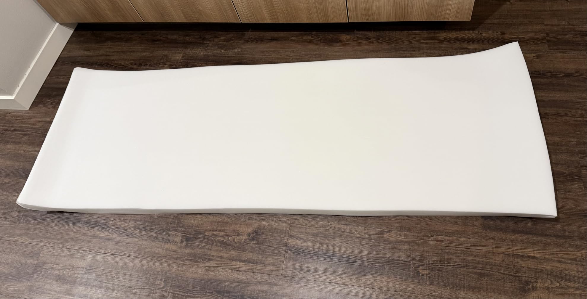 FOAMYFOAM High Density 2 inch Thick, 24 inch Wide, 72 inch Long Upholstery Foam, Cushion Replacement customer photo 1
