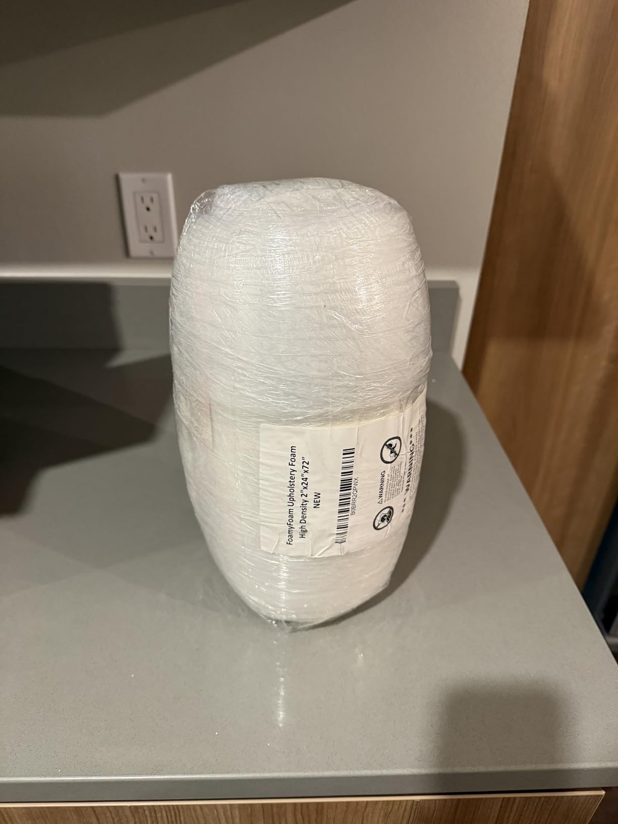 FOAMYFOAM High Density 2 inch Thick, 24 inch Wide, 72 inch Long Upholstery Foam, Cushion Replacement customer photo 2