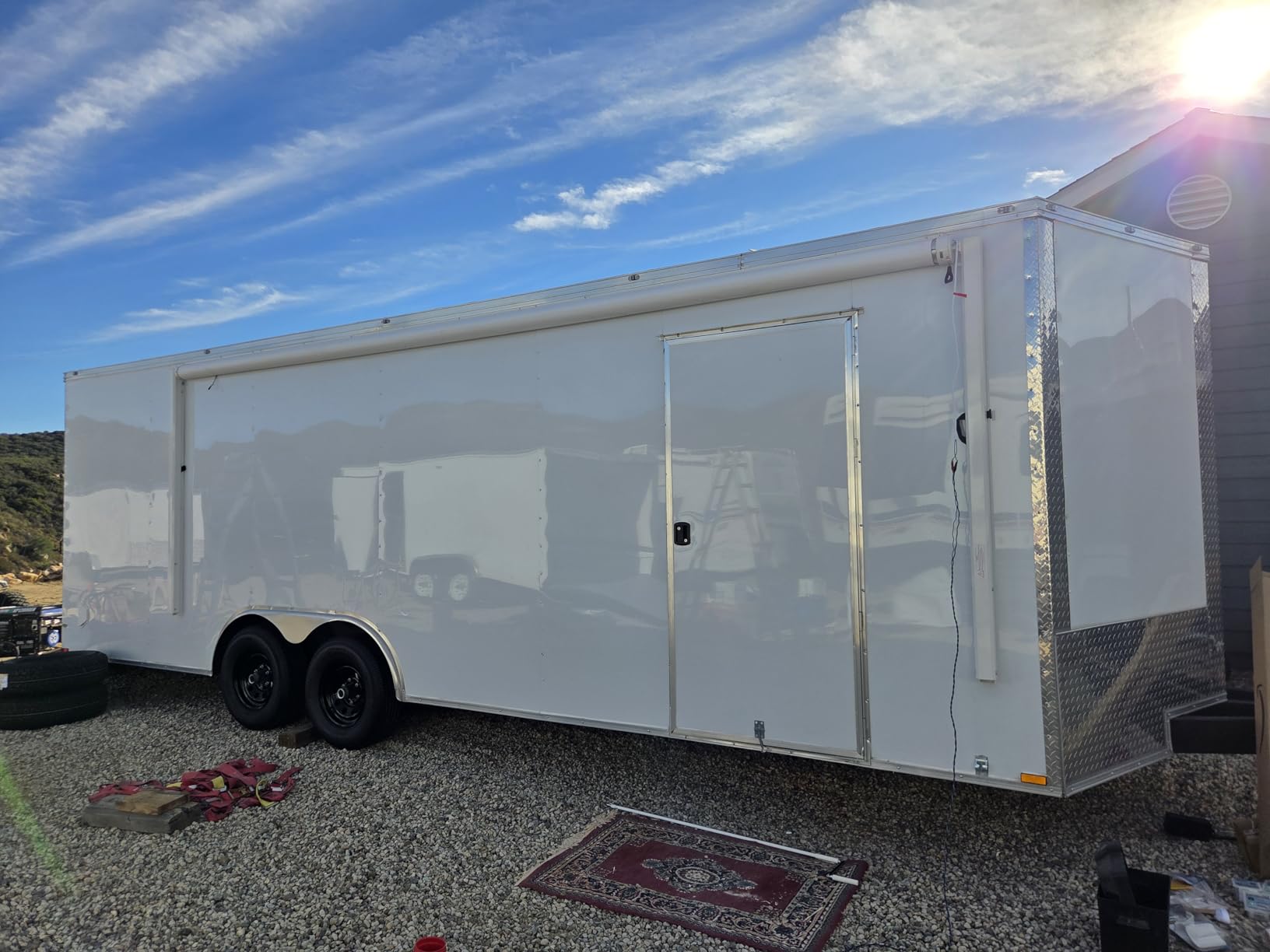 YESCAMP Motorized RV Awning Complete Kit Retractable Electric Camper Awning for RV, Trailers, 5th Wheel, Toy Haulers, Motohome RV Trailer (14Ft, Black Frame, Black Fade) customer photo 2