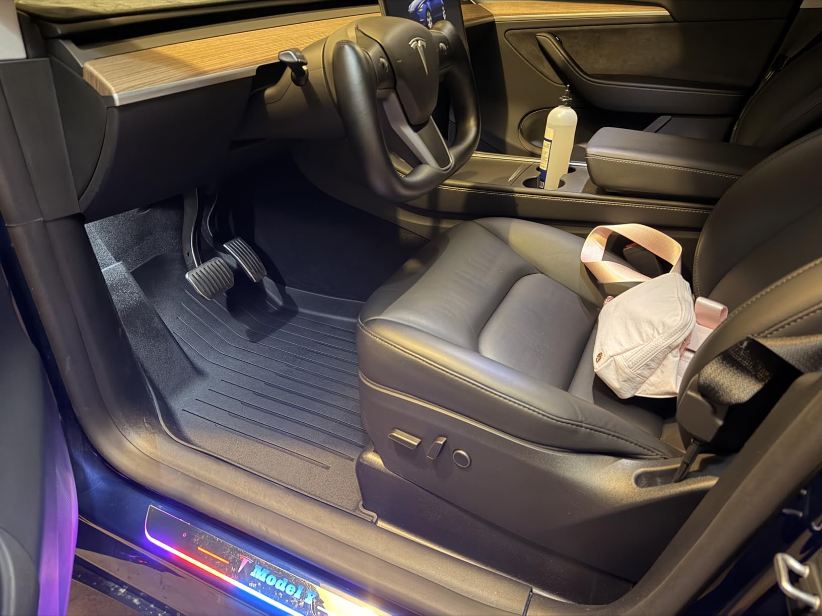 SUPER LINER Tesla Model Y Floor Mats 2025 2026 | Custom Fit All-Weather 9-Piece Set TPE Material| Model Y Juniper Floor Mats Back Seat Protector,Cargo Liner, Trunk & Interior Accessories 5-seat customer photo 1