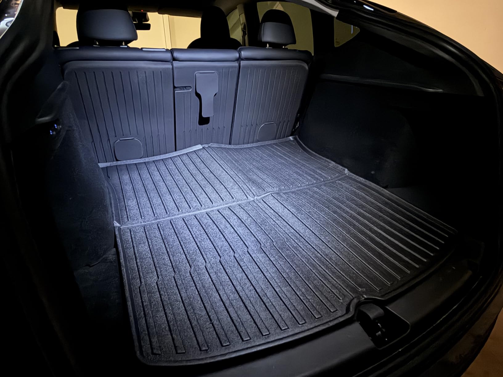 SUPER LINER Tesla Model Y Floor Mats 2025 2026 | Custom Fit All-Weather 9-Piece Set TPE Material| Model Y Juniper Floor Mats Back Seat Protector,Cargo Liner, Trunk & Interior Accessories 5-seat customer photo 2