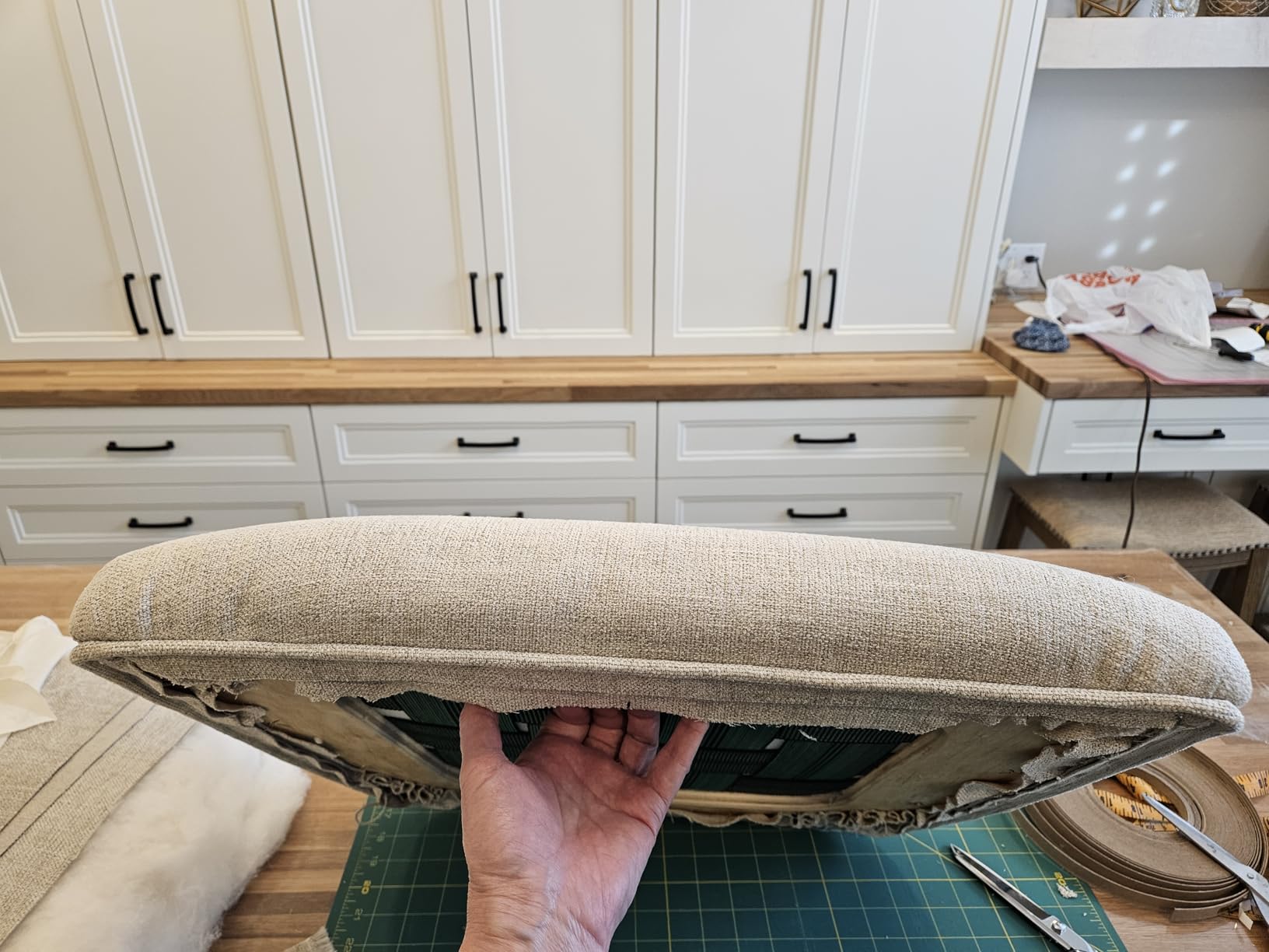 FOAMYFOAM High Density 1 inch Thick, 24 inch Wide, 96 inch Long Upholstery Foam, Cushion Replacement customer photo 1