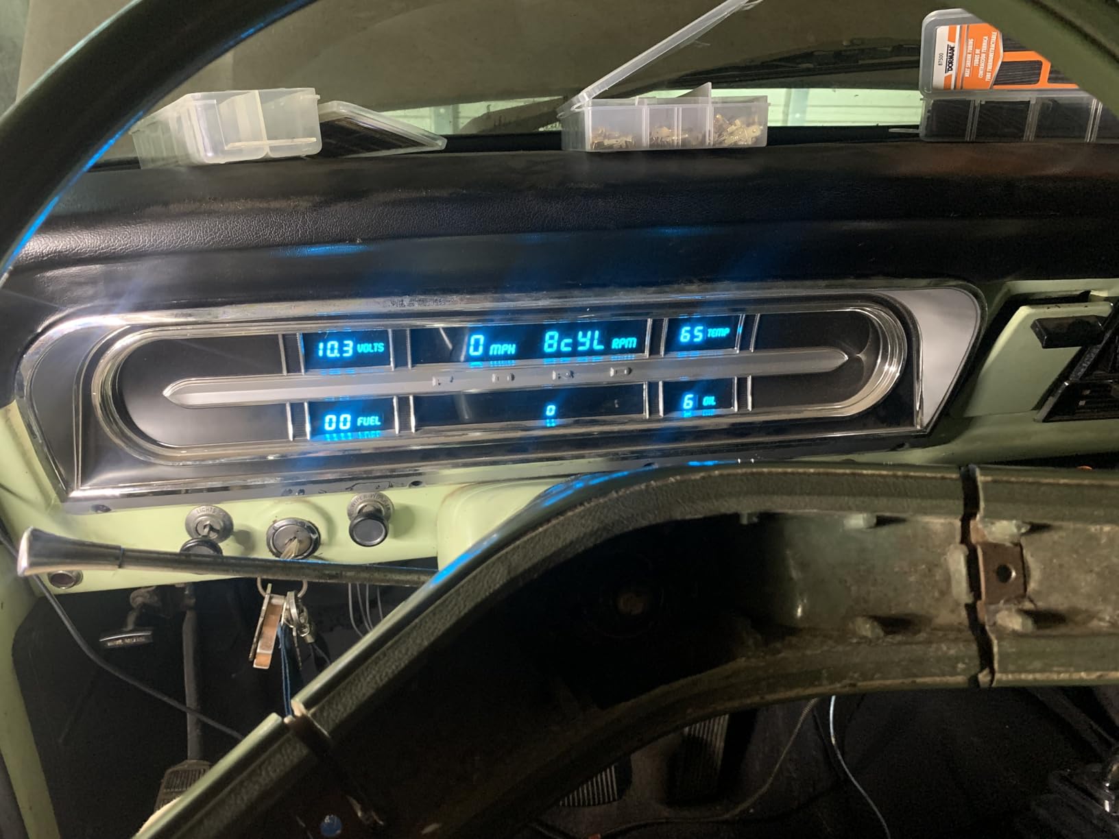 1967-1972 Ford Truck Digital Dash Panel Replacement Gauge Cluster with LED Display DP1009W (White) customer photo 1
