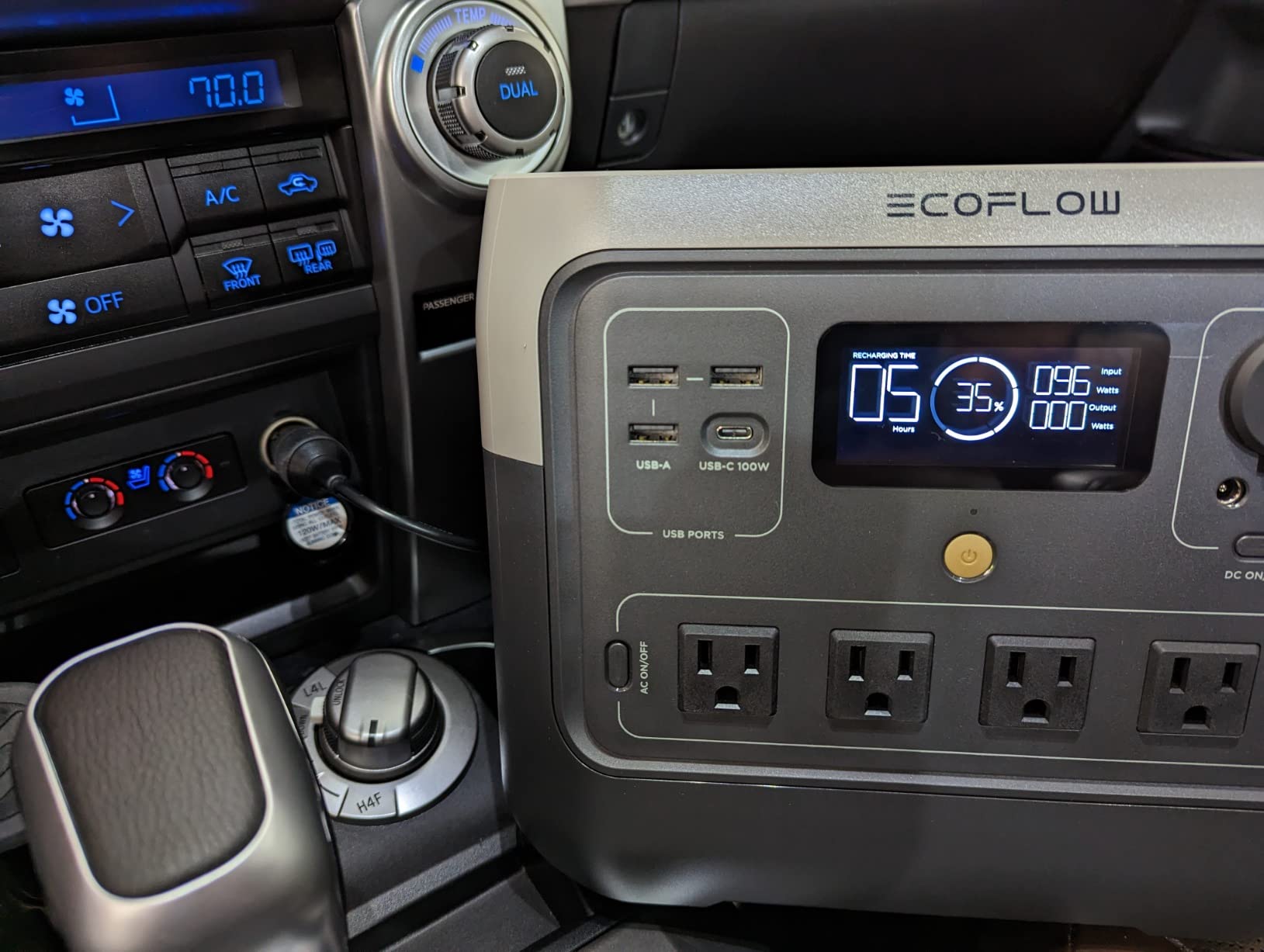 EF ECOFLOW Portable Power Station RIVER 2 Pro, 768Wh LiFePO4 Battery, 70 Min Fast Charging, 4X800W (X-Boost 1600W) AC Outlets, Solar Generator for Outdoor Camping/RVs/Home Use customer photo 2