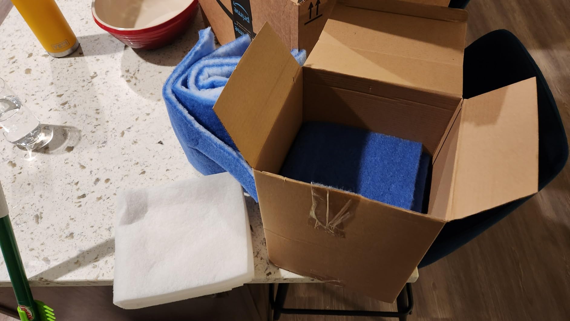 Nuenen 8 Pieces Paint Booth Filter Airbrush Booth Filter Spray Airbrush Spray Exhaust Replace Paints Filters Double-Layer for Painting Craft Tents System Project customer photo 1