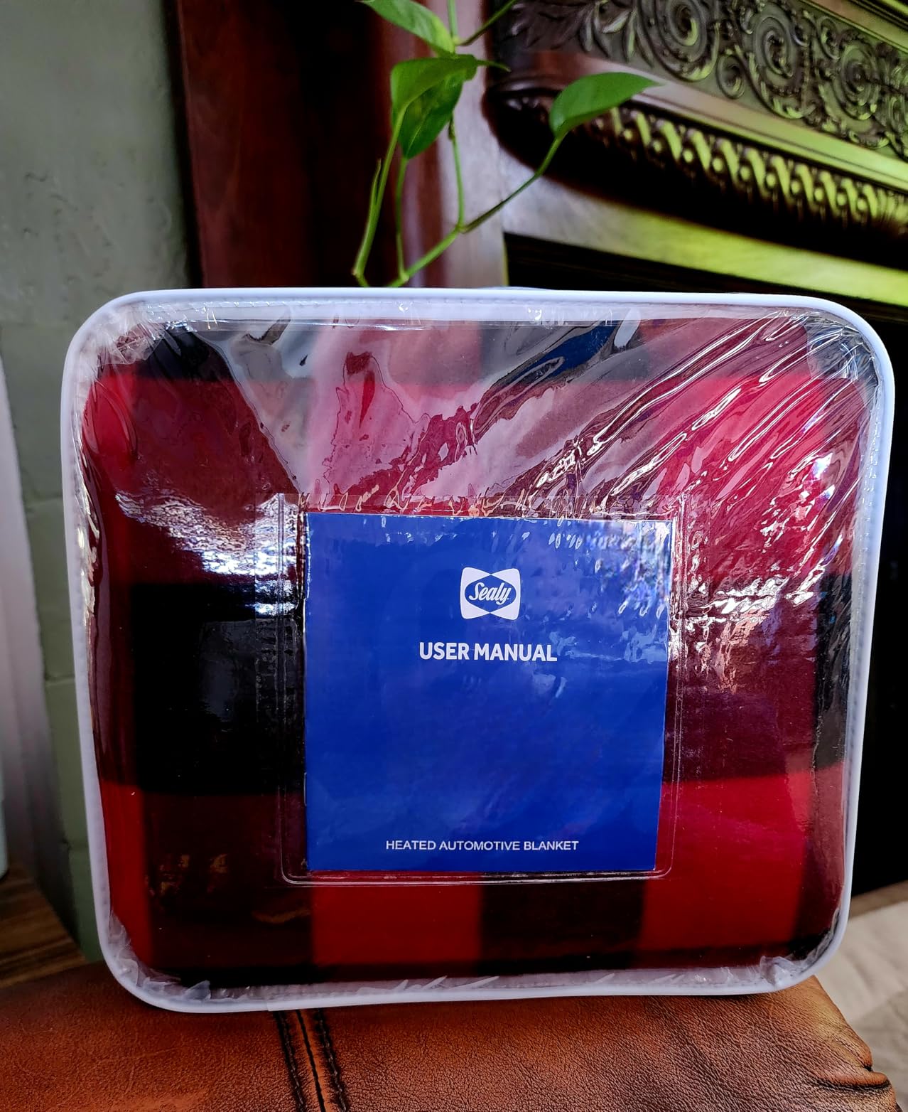 Sealy 12-Volt Heated Car Blanket, Portable Electric Blanket with 3 Heating Levels & 4 Hours Auto Off for Car, Truck, SUV, RV or Camping, Machine Washable, 59