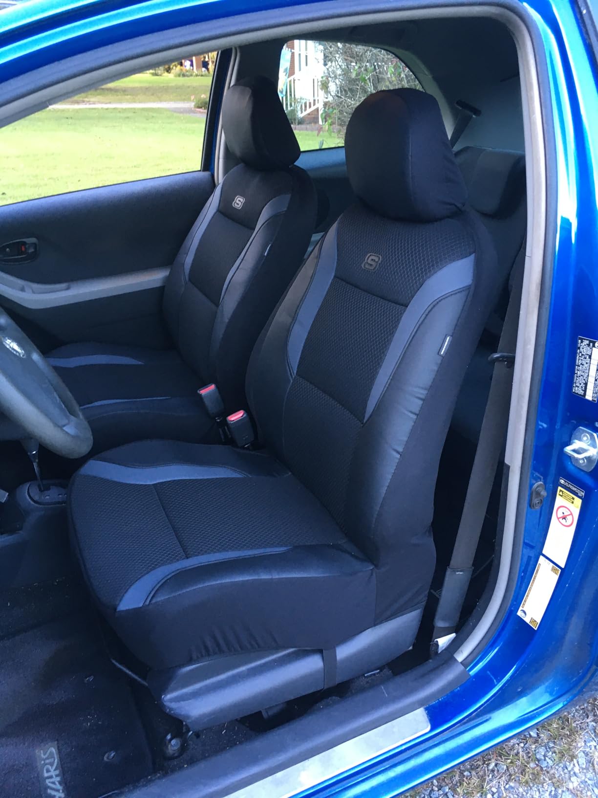 Skechers Memory Foam Car Seat Covers, Air Cool Mesh Thick Seat Covers, Gray Two Front Car Seat Protector, Airbag Compatible, Automotive Comfort & Protection for Most Cars, Van,Trucks, SUV,Grey customer photo 2