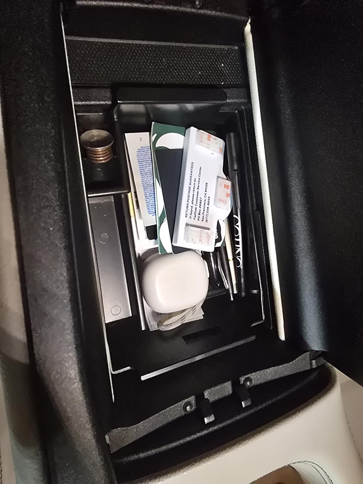 MARCHFA Center Console Organizer Compatible for 2020-2023 2024 2025 2026 Benz GLE 350 450 W167 53 AMG Accessories Armrest Tray Organizer Insert Storage Box for GLS 450 2020 2021 2022 (Black) customer photo 1