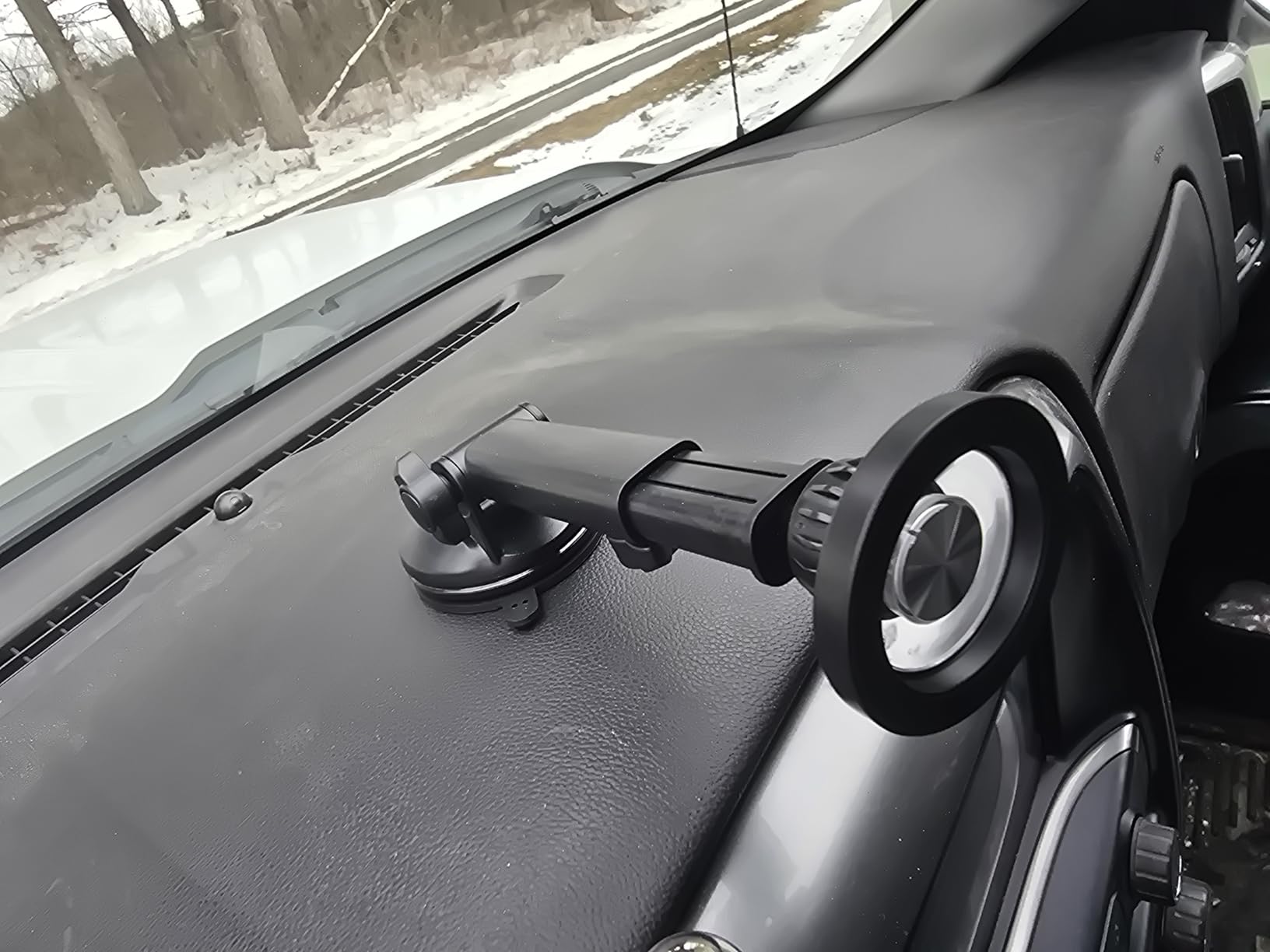 Coolpow for MagSafe Car Mount【Windshield+Vent+Dash】Magnetic Phone Holder for Car Phone Holder Mount Cell Phone Holders for Your Car Accessories Suction Phone Mount for Car Truck Stand for iPhone 17 16 customer photo 1