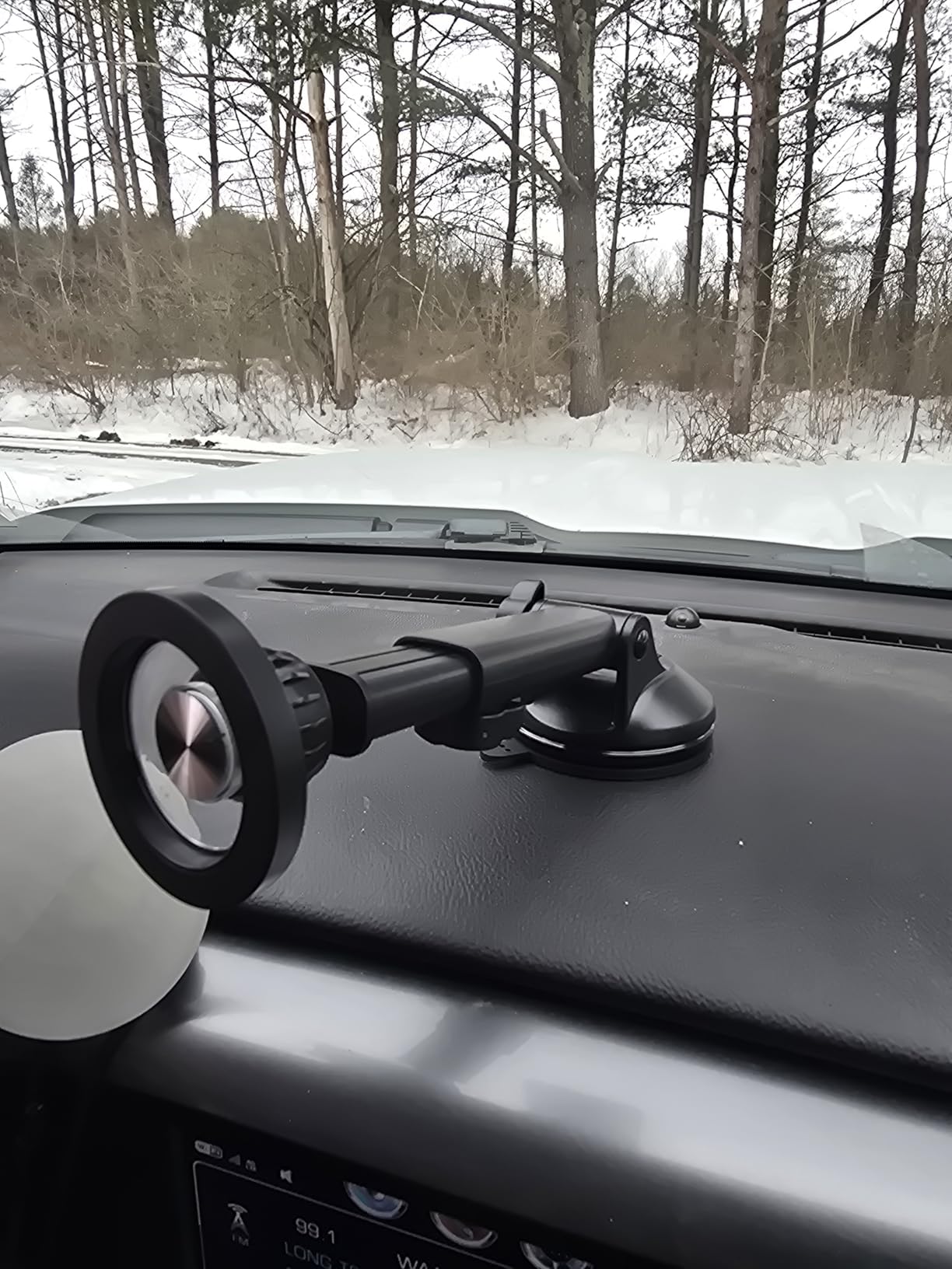 Coolpow for MagSafe Car Mount【Windshield+Vent+Dash】Magnetic Phone Holder for Car Phone Holder Mount Cell Phone Holders for Your Car Accessories Suction Phone Mount for Car Truck Stand for iPhone 17 16 customer photo 2