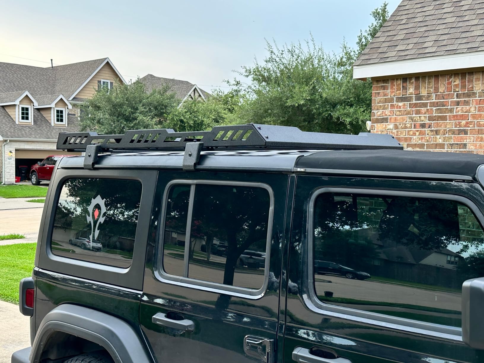 Hooke Road Overlanding Roof Rack for 2018-2026 Jeep Wrangler JL 2/4 Doors & Gladiator JT, Steel Cargo Basket for Jeep Hard Top Only customer photo 2
