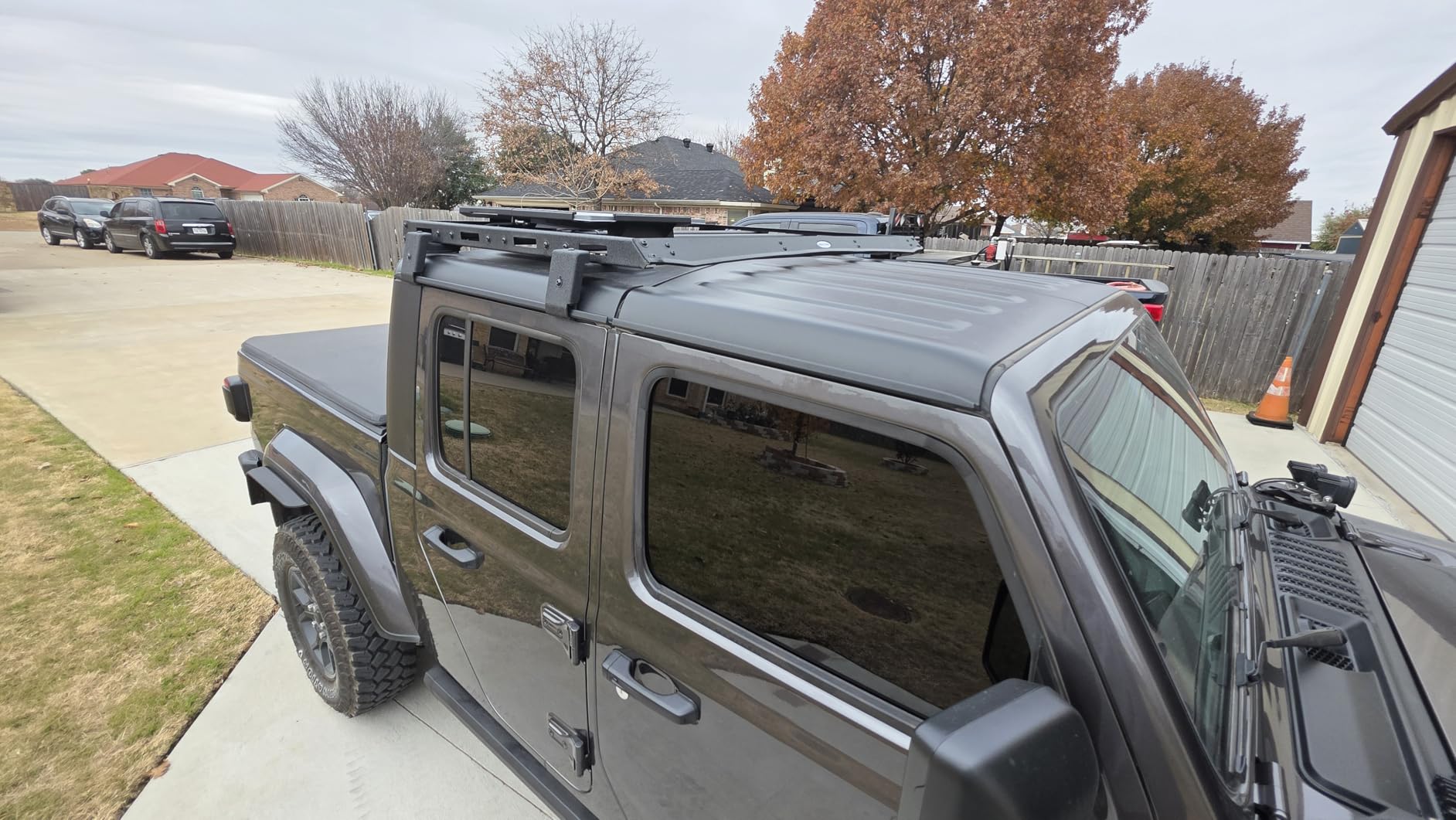 Hooke Road Gladiator JT Half Rear Roof Rack Cargo Basket Crossbar for 2020-2026 Jeep Gladiator JT Hardtop Only customer photo 1