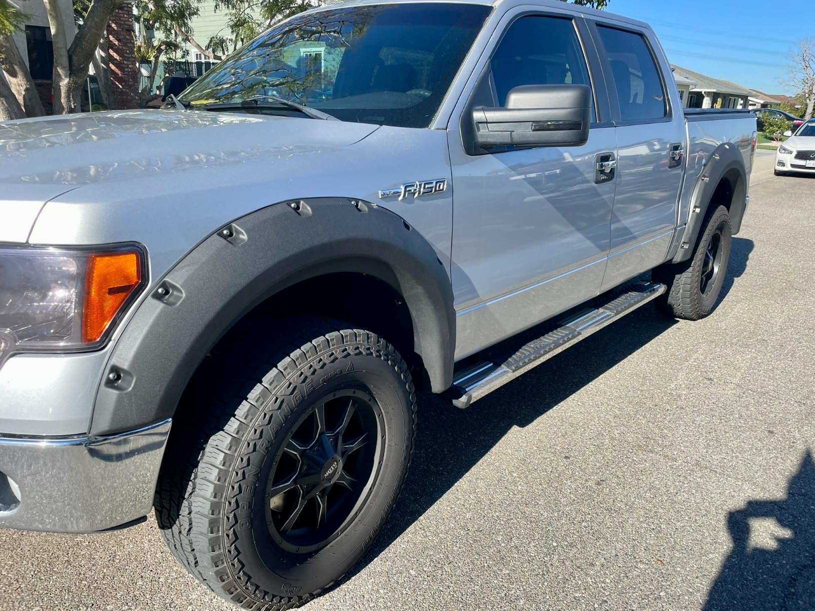 PIT66 Fender Flares, Compatible with 2009-2014 Ford F150 Styleside(NOT For Platinum and Raptor models), Black Factory Style Wheel Flares Set, 4 Pcs customer photo 2