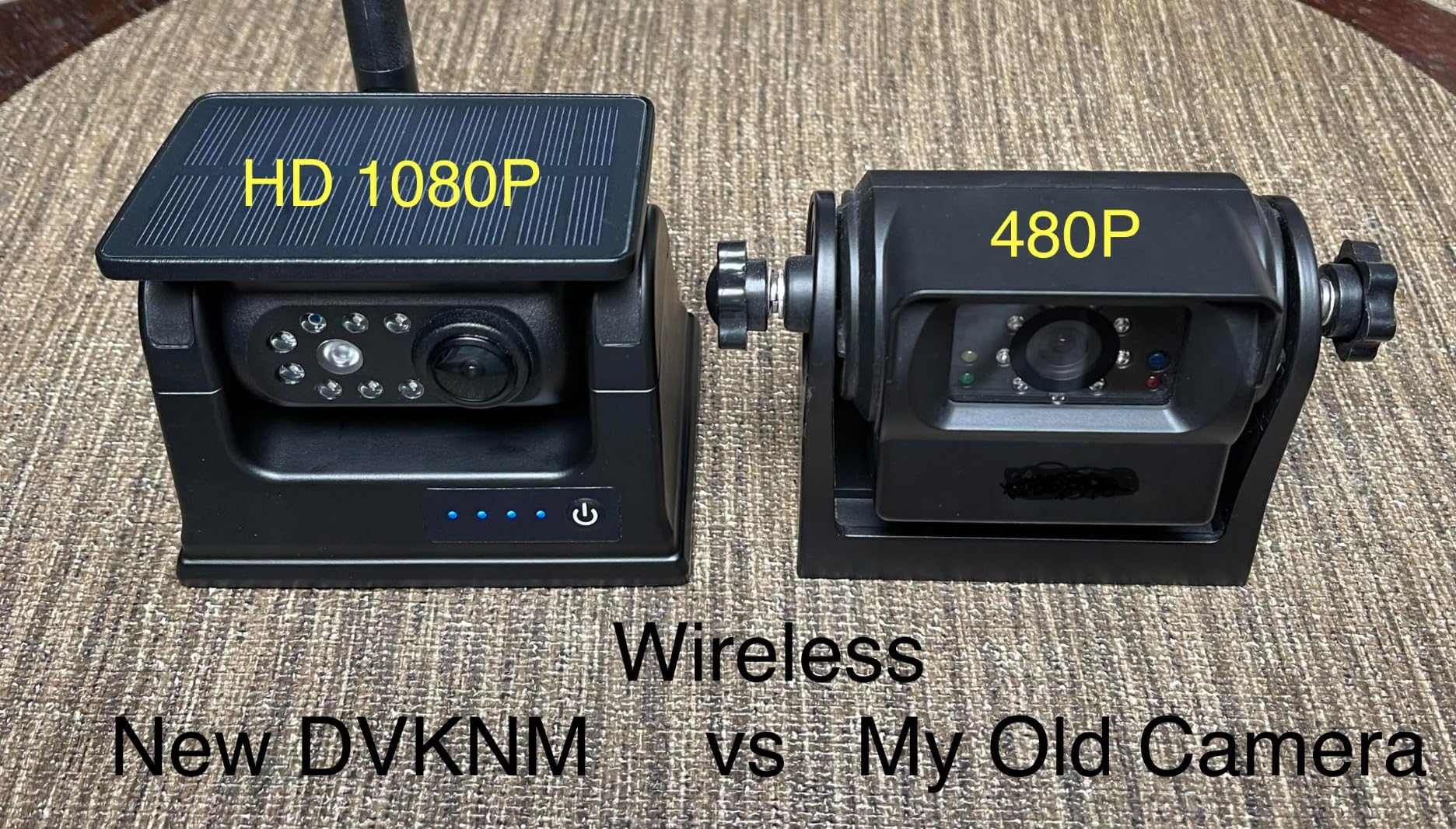 Magnetic Solar Wireless Backup Camera HD1080P 3 Mins DIY Installation DVR 7