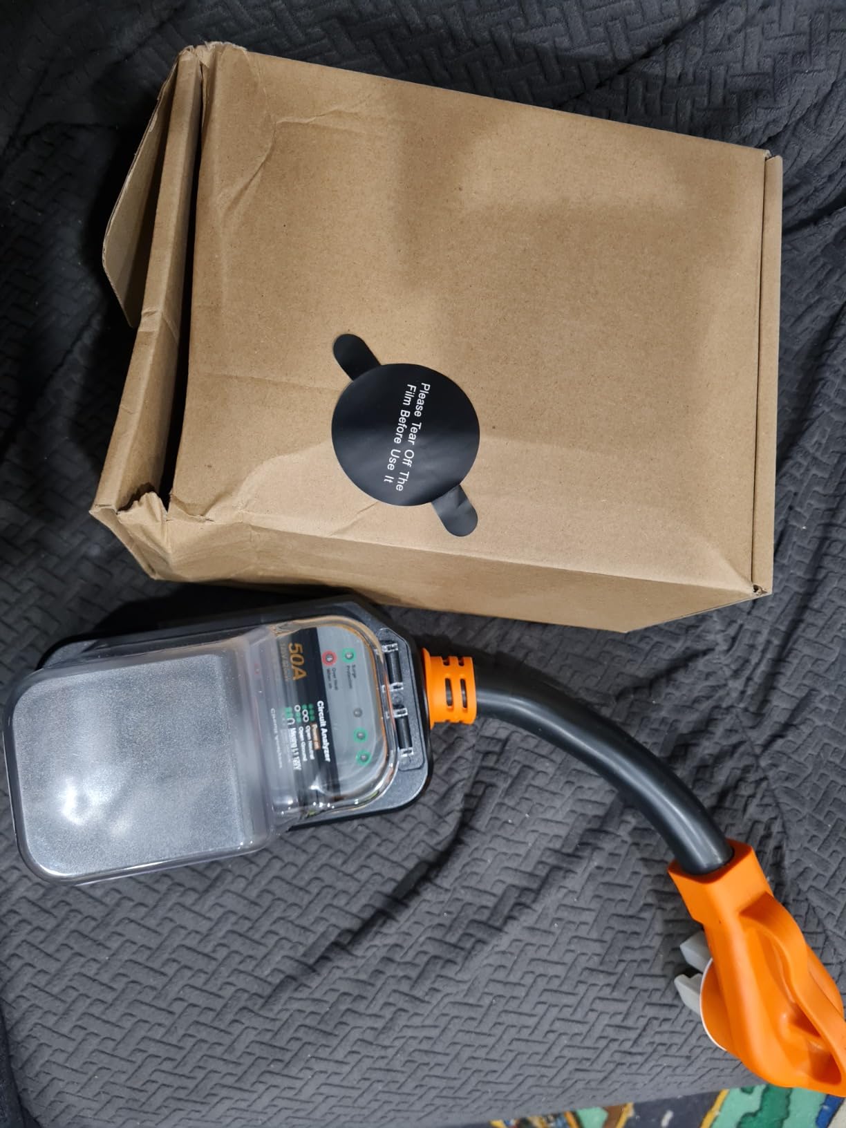 GEARGO RV Surge Protectors 50 Amp Waterproof, 2026 New Upgraded RV Circuit Analyzer, Full Protection RV Adapter Plug for Camper(Orange) customer photo 1