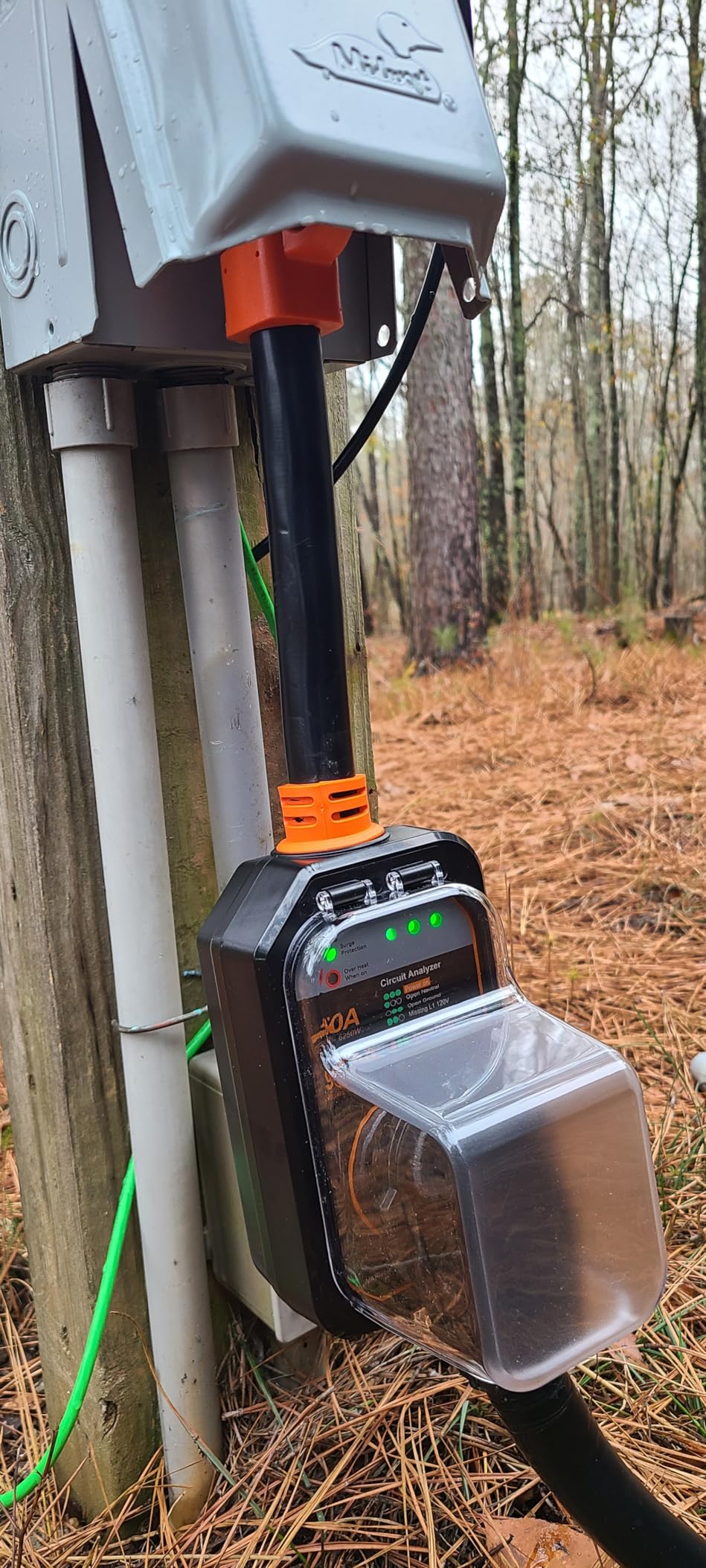 GEARGO RV Surge Protectors 50 Amp Waterproof, 2026 New Upgraded RV Circuit Analyzer, Full Protection RV Adapter Plug for Camper(Orange) customer photo 2