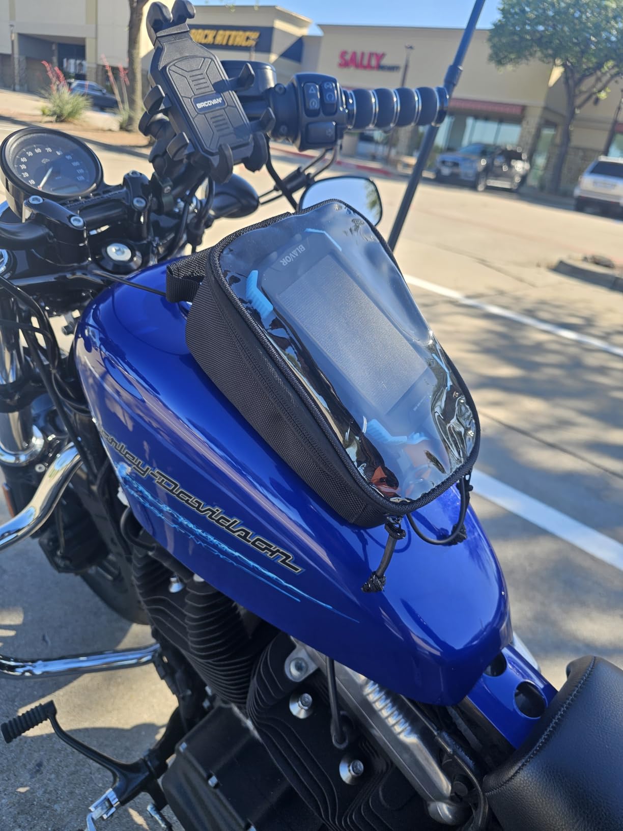 Biltwell EXFIL-2 Mini Tank Bag - Black Magnetic Mount Nylon Tank Bag, Compatible with Touring and Cruiser Motorcycles customer photo 2