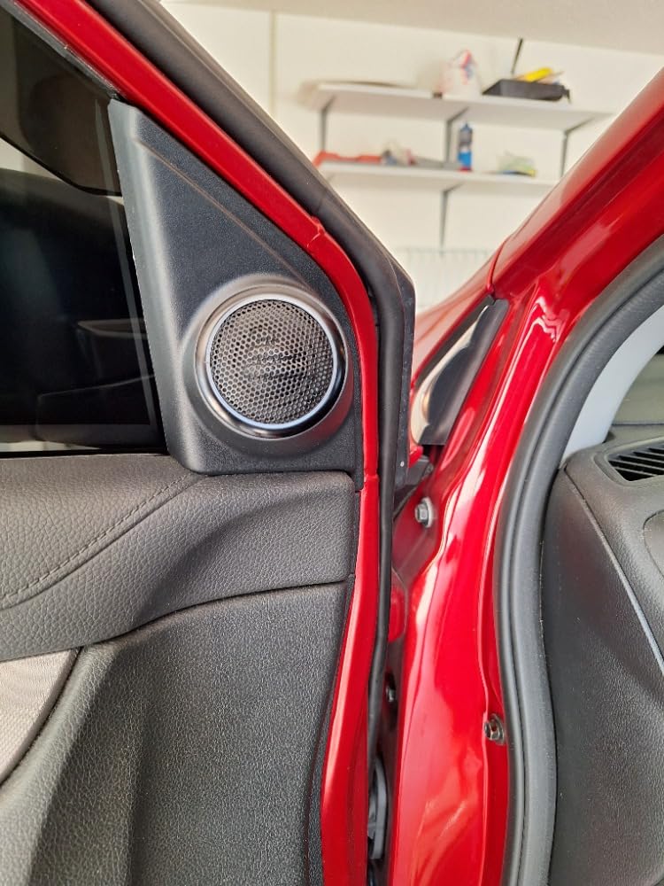 PRV AUDIO Soft Dome Tweeters 240 Watts 4 Ohm TW150SD-4 with Built-in Crossover, 32 mm Silk Dome, Neodymium Magnet for Car Audio and Motorcycle Systems Easy Flush Mount (Pair) customer photo 1