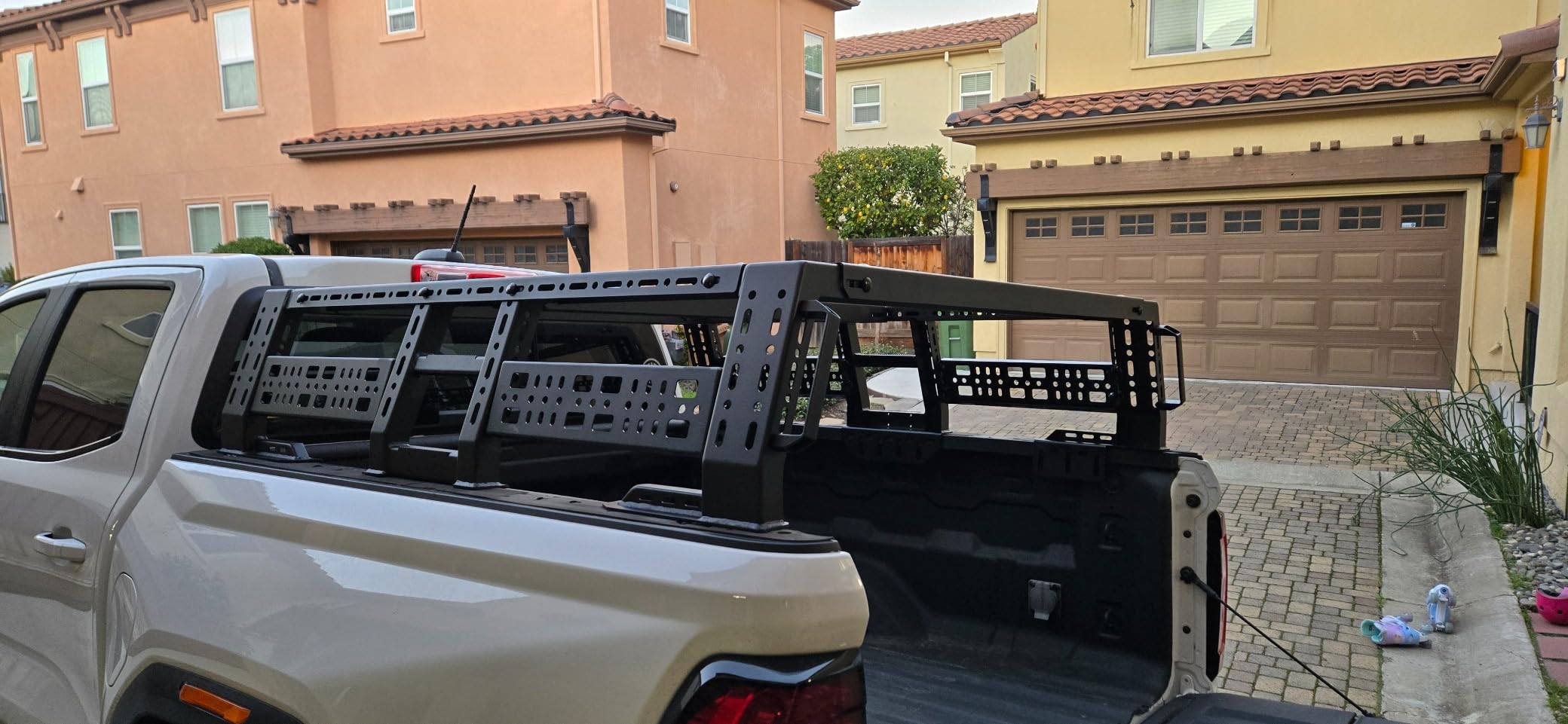 CLAMBER Overland Bed Rack for Full-Size Pickup with/Without Bed Rails | Adjustable Width Compatible with Ford F-Series, Silverado, Sierra, Ram, Titan & XD, Tundra(See Image for Size Chart) customer photo 1
