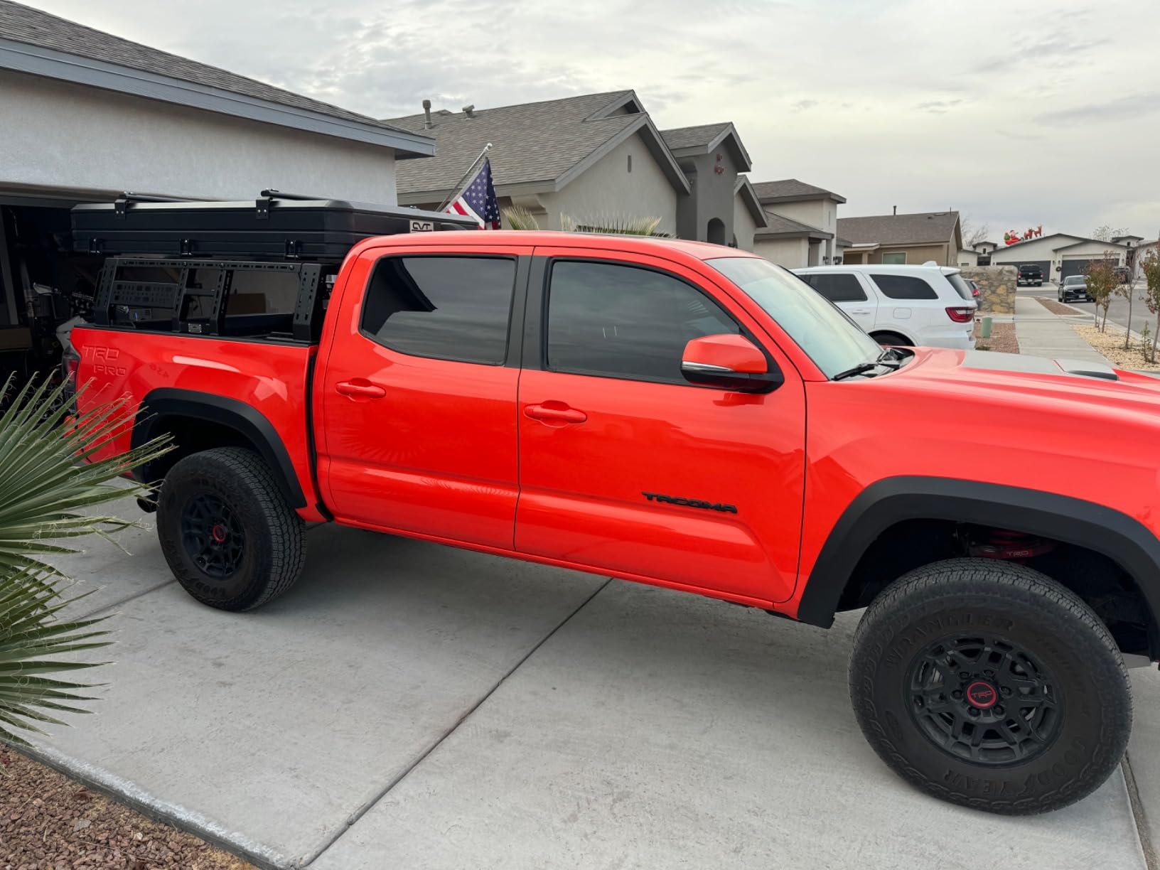 CLAMBER Overland Bed Rack for Full-Size Pickup with/Without Bed Rails | Adjustable Width Compatible with Ford F-Series, Silverado, Sierra, Ram, Titan & XD, Tundra(See Image for Size Chart) customer photo 2