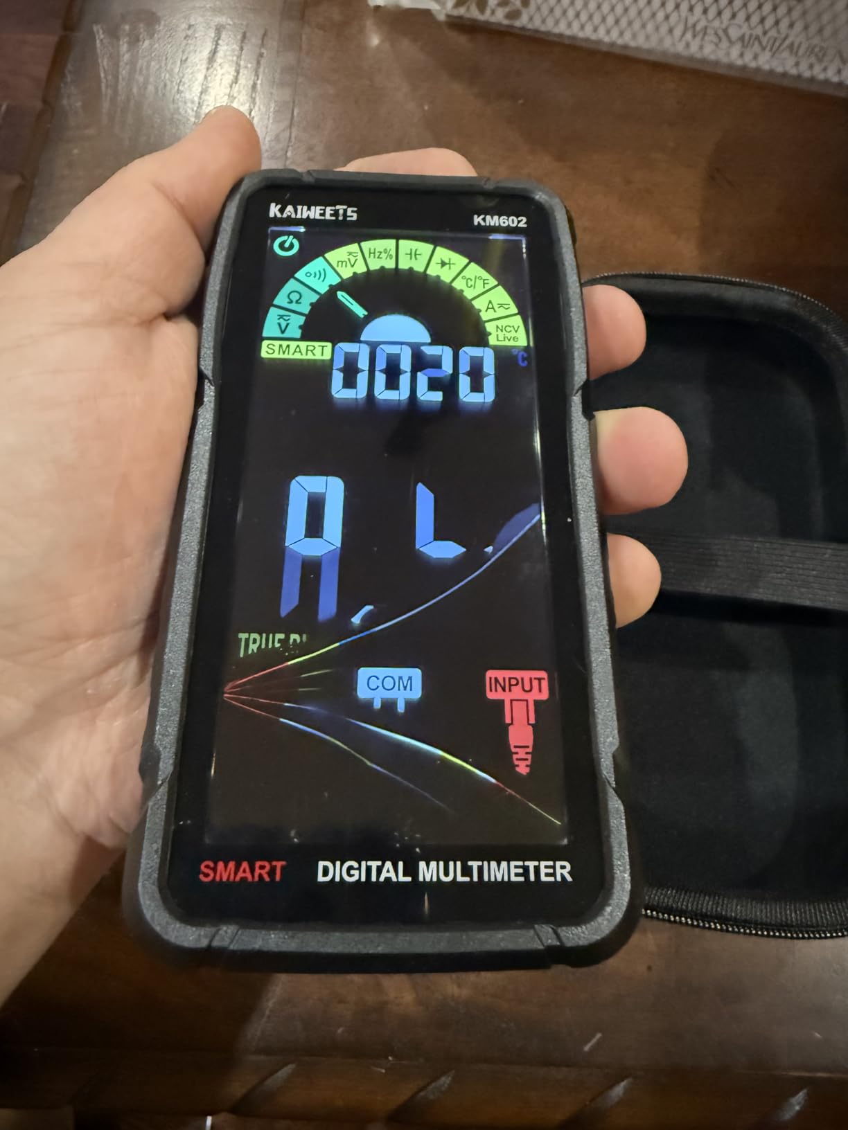 KAIWEETS Smart Multimeter Rechargeable Electrical Tester with Auto Ranging Digital Voltmeter 6000 Counts TRMS customer photo 1