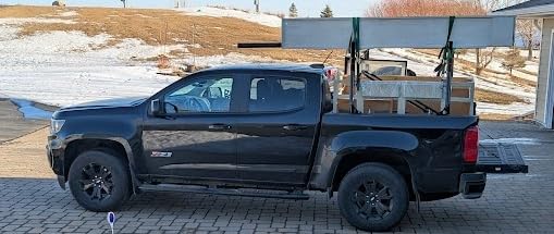 JY PERFORMANCE Truck Ladder Racks 800Ibs Capacity Extendable Pick-up Truck Bed Ladder Rack, Universal Heavy Duty (NO Drilling) customer photo 2