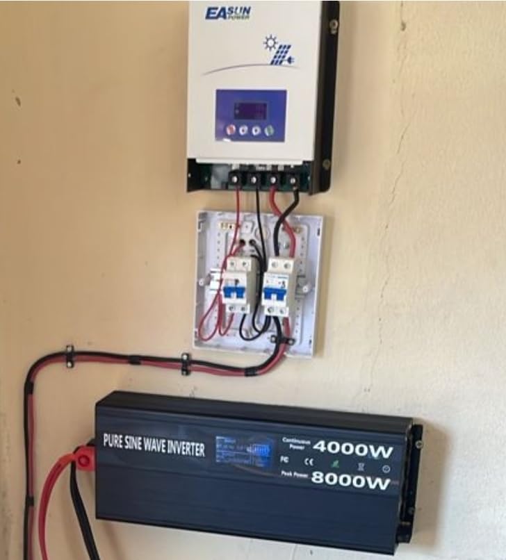 Pure Sine Wave Power Inverters 4000W 12V DC to AC 110V 120V Peak 8000W with Remote Control 4 Outlets, Dual USB Port, LED Display Terminal Blocks for Inverter Truck RV Car Solar System customer photo 2