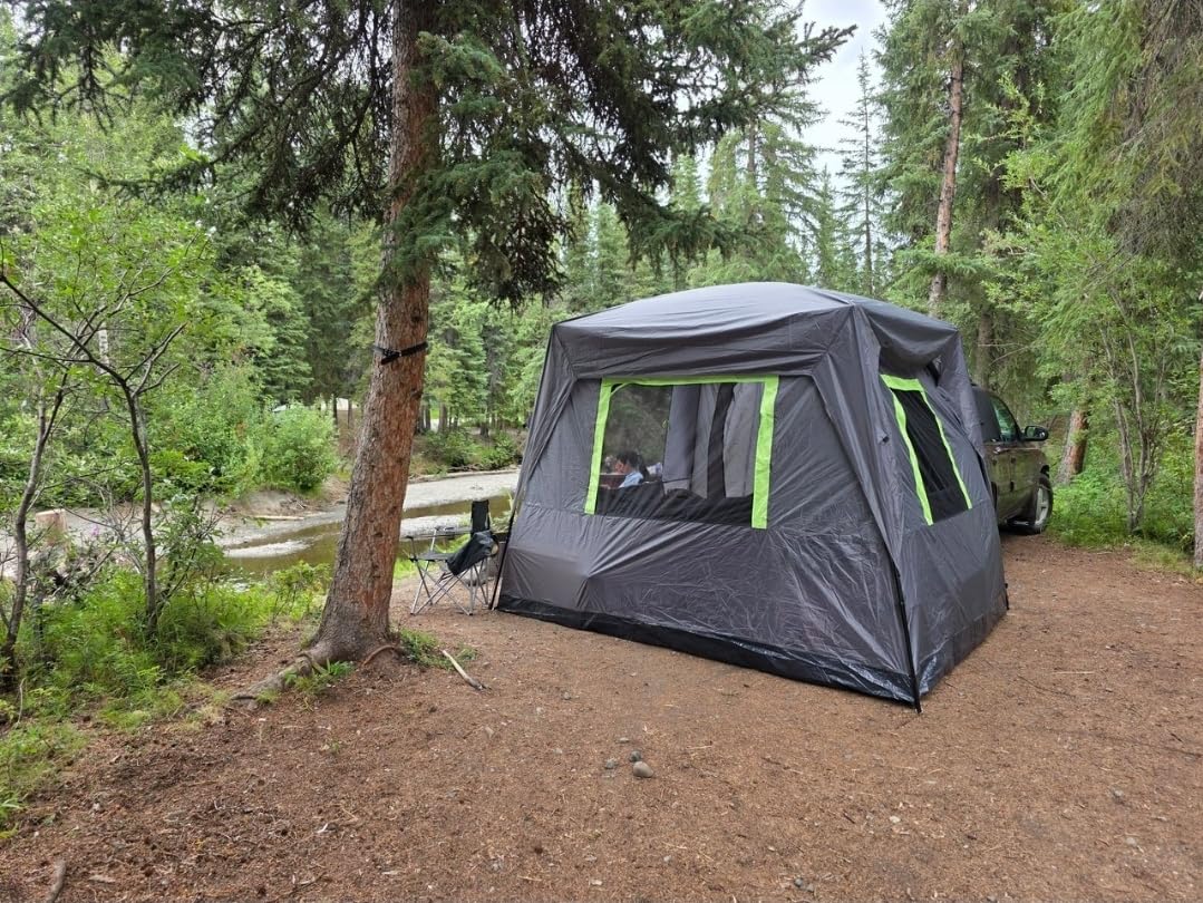 VEVOR SUV and Pickup Truck Camping Tents, Waterproof Double Layer Design with Carry Bag, Accommodates 2-9 Persons for Outdoor Activities customer photo 1