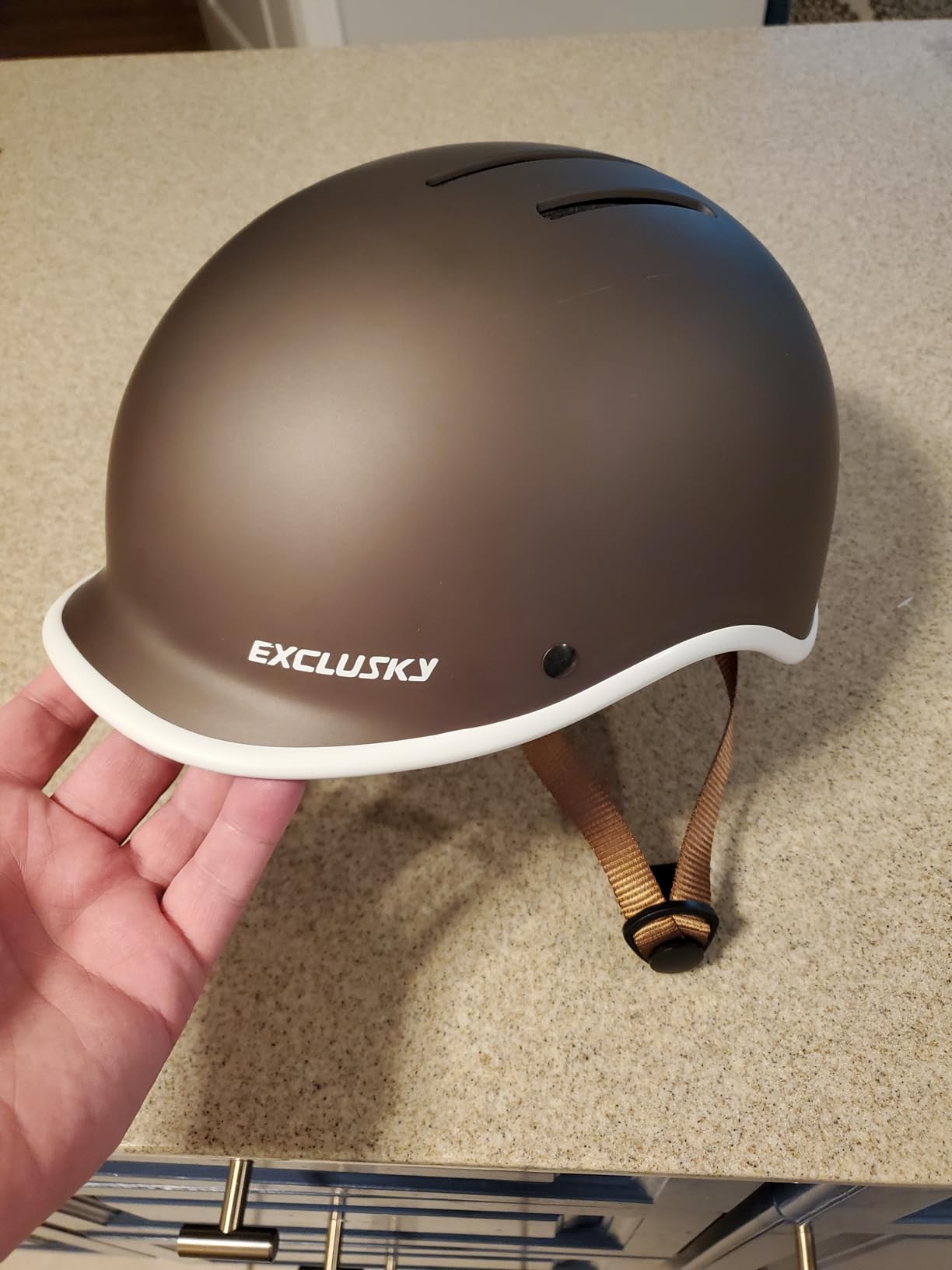 Exclusky Bike Helmet for Adults,Adjustable Cycling Helmet for Men & Women Safety Certified Bicycle Helmet for Commuting, Road Biking, Skating with USB Rechargeable Rear Light customer photo 1