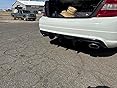 KUAFU Rear Bumper Diffuser Compatible with 2008-2011 Mercedes Benz W204 C180 C200 C250 C300 C350 Sport C63 AMG Spoiler Wing Big Shark Fin Carbon Fiber Color customer photo 1