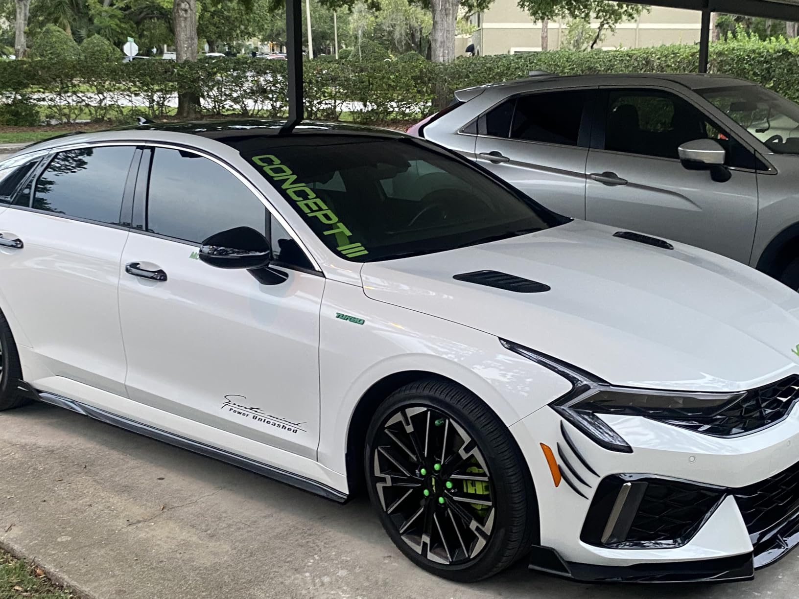 Pack-6 Car Spoiler Canards Kit, Universal Auto Front Bumper Lip Splitter, Body Anti-Collision Diffuser, Exterior Soft Rubber Decorative Stickers (Carbon Fiber Black) customer photo 2