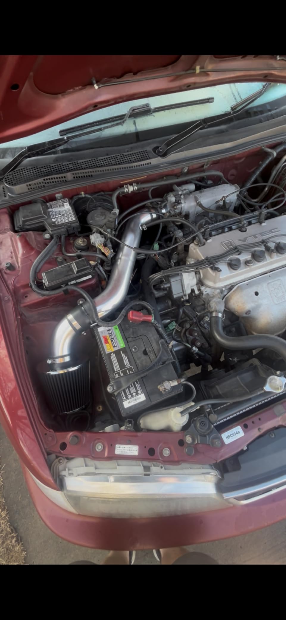 PHILTOP Cold Air Intake Kit with Filter Heat Shield for Honda Civic 2016 2017 2018 2019 2020 1.5L L4 (Not Fit Si or TYPE R models) (Red) customer photo 1