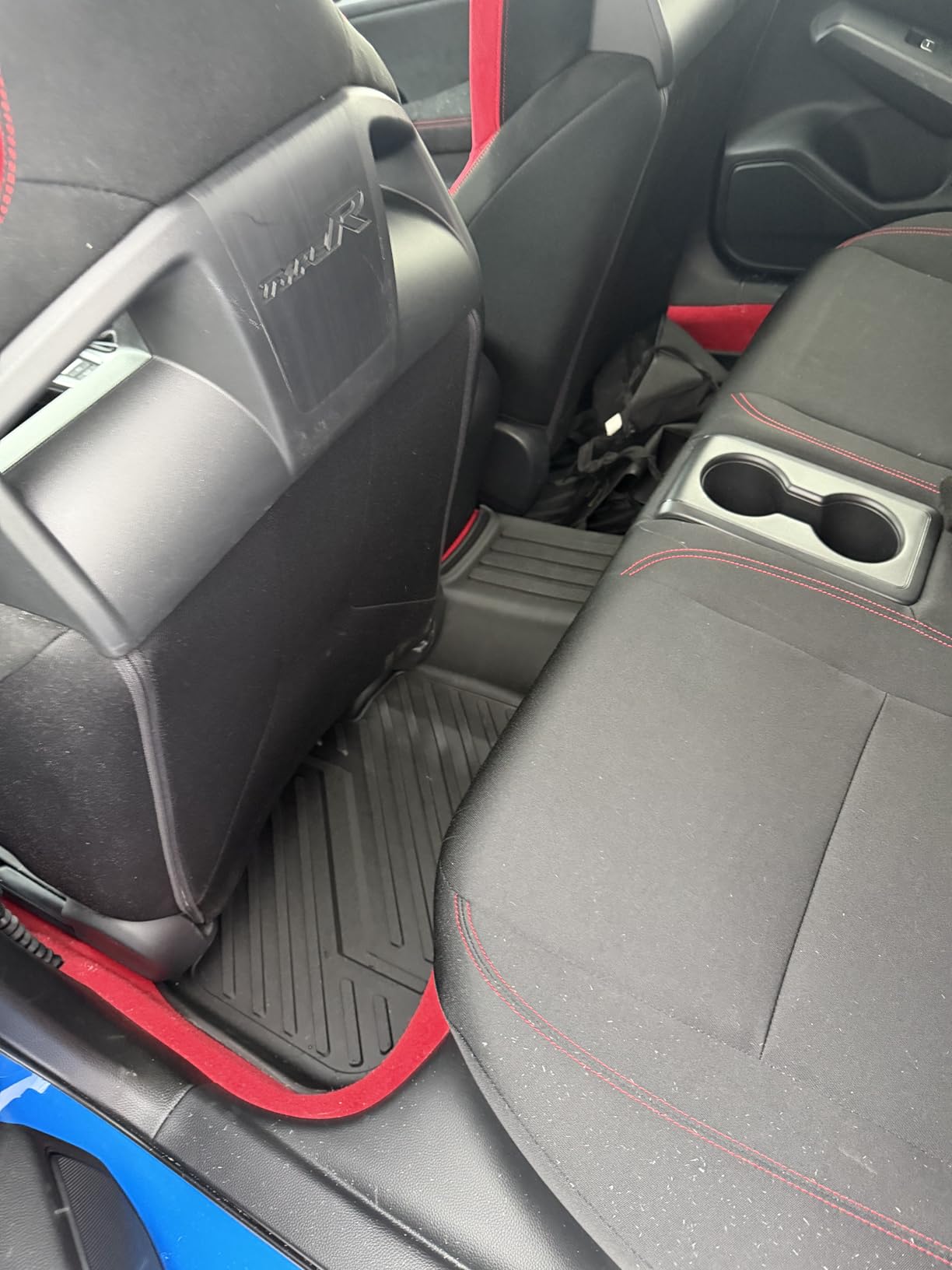 LASFIT Floor Mats and Cargo Liner for Honda CR-V 2026 2025 2024 2023 (Gasoline & Hybrid & e:FCEV), All Weather TPE Car Trunk Mat (Upper Position), 1st & 2nd Row & Trunk Liner Full Set Black customer photo 1