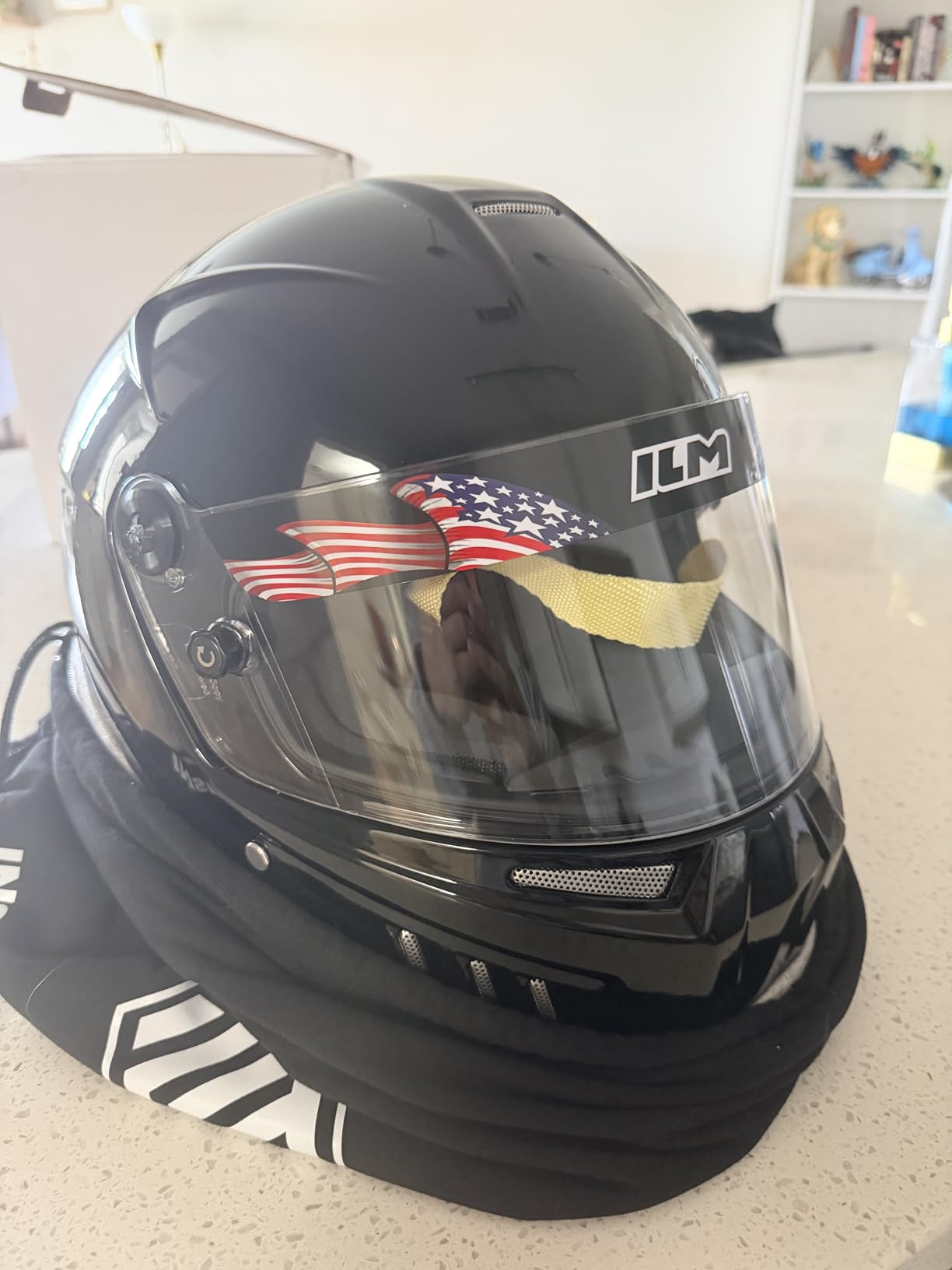 ILM Snell SA2025 Full Face Auto Racing Helmets Lightweight Fiberglass for Adult Men and Women Model 890 customer photo 2