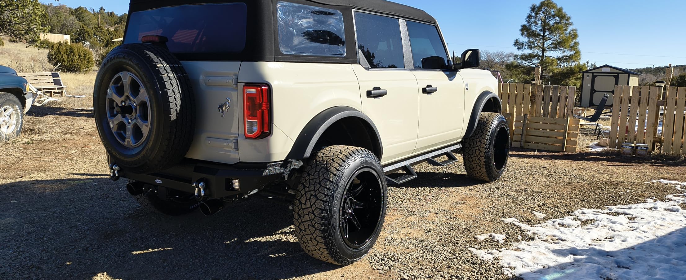 Hooke Road Front and Rear Bumper kit for 2021-2026 Ford Bronco 2 or 4-Door (Exclude Bronco Sport & Raptor), Offroad Bumper with D-rings, LED Lights customer photo 1