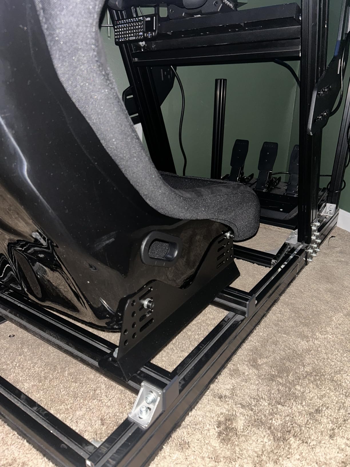 Side Mount Brackets for Bucket Race Seats: Universal Racing Seat Bracket (Black Set of 1) customer photo 1
