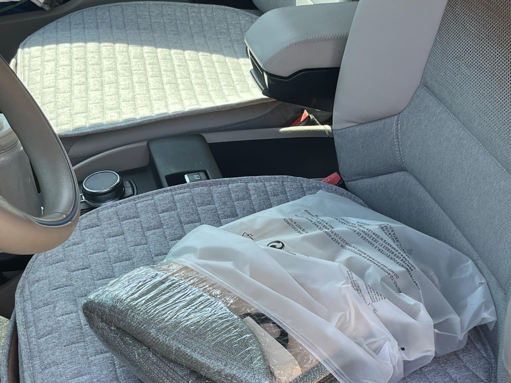 Linen Car Seat Covers,Cooling Bottom Seat Covers for Cars,Universal Car Seat Pad Cushion Breathable,Ventilated Only 2Pc Front Seat customer photo 2