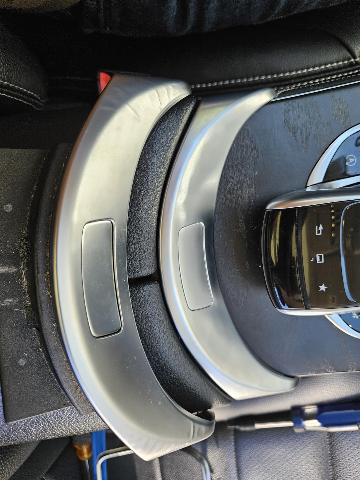 A2056803407 Center Console Armrest Storage Box Release Button Switch Cover Compatible with Mercedes-Benz C300 C350E C400 W253 GLC200 2015-2020 2056803711 customer photo 1