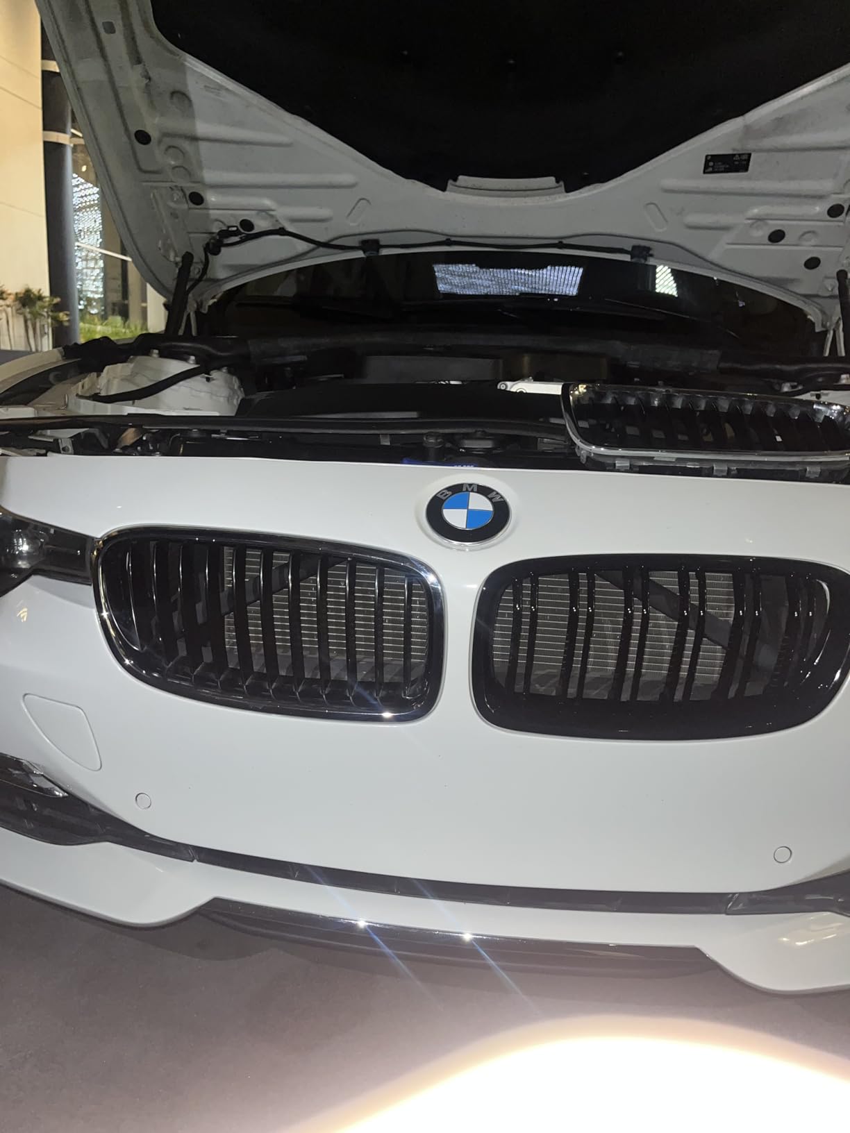G20 Grill Gloss Black Front Kidney Grille for BMW 2019-2022 3 Series G20 316i 318i 320i 328i 330i 335i 340i (Gloss Black-Single Slats) customer photo 2