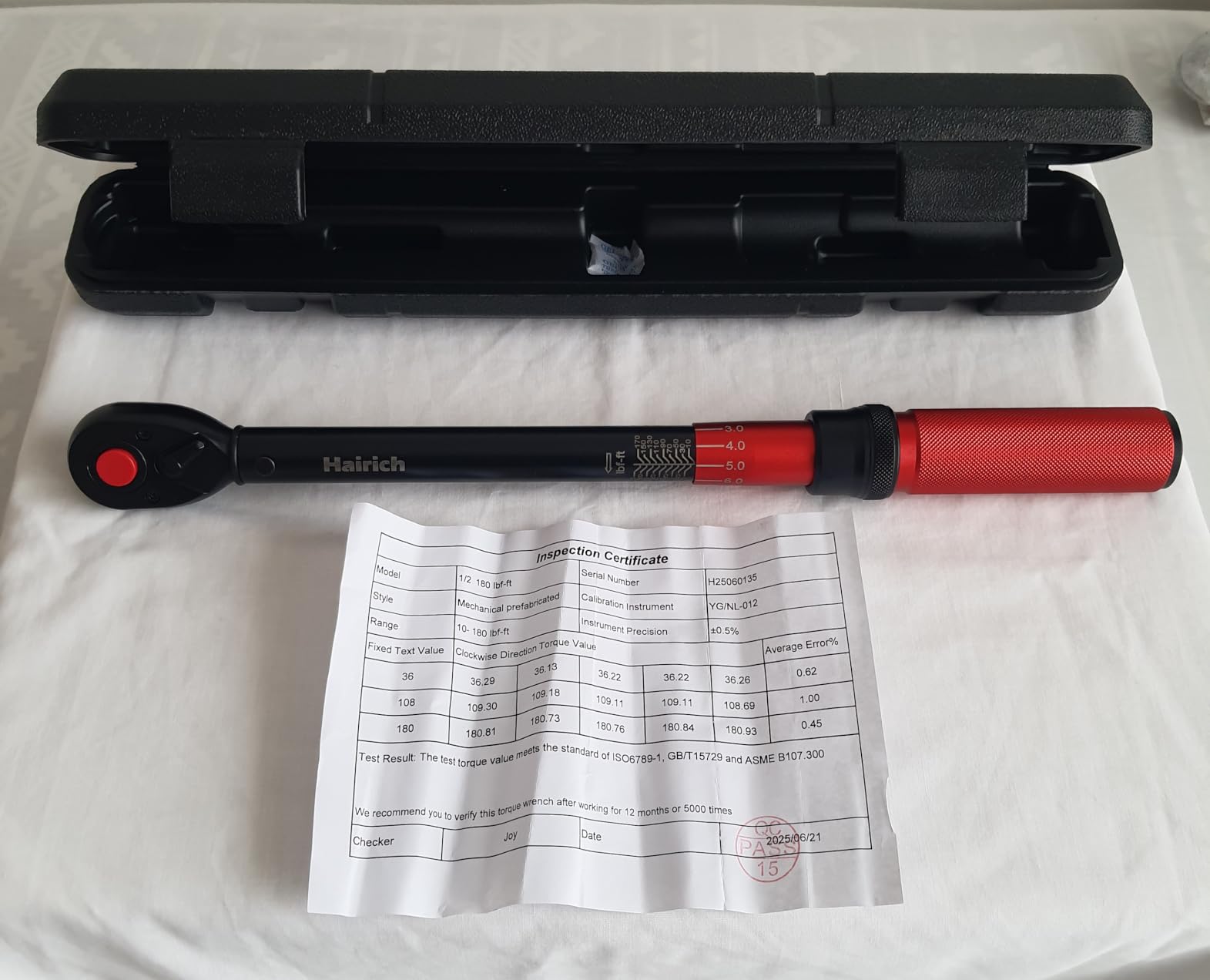 1/2 Inch Drive Click Torque Wrench, Dual-direction Torque Wrench 10-170.0ft.lb/13.60-230.5Nm, 72-tooth Torque Wrenches with Dual Range Scales, ±3% High Precision For Bike customer photo 1