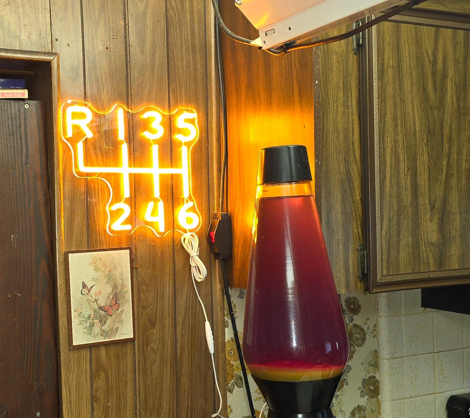 Car Gearbox Neon Sign, Neon Manual Gearbox Design Gifts for Dad, LED Garage Lamp Neon Lights for Wall Decor, Man Cave Garage Decor, USB Neon Sign for Auto Room Garage Repair Shop Gifts for Husband customer photo 2