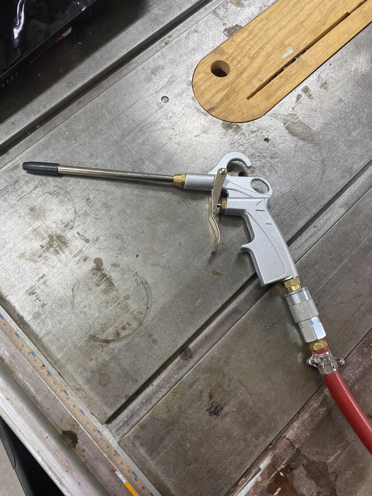 Heavy Duty Air Blow Gun Air Nozzle Blow Gun, Air Blower for Compressor with Bigger Pipe & Extended Nozzle, Pneumatic Air Compressor Accessories Tool for Car Detailing/Industrial Household Cleaning customer photo 2