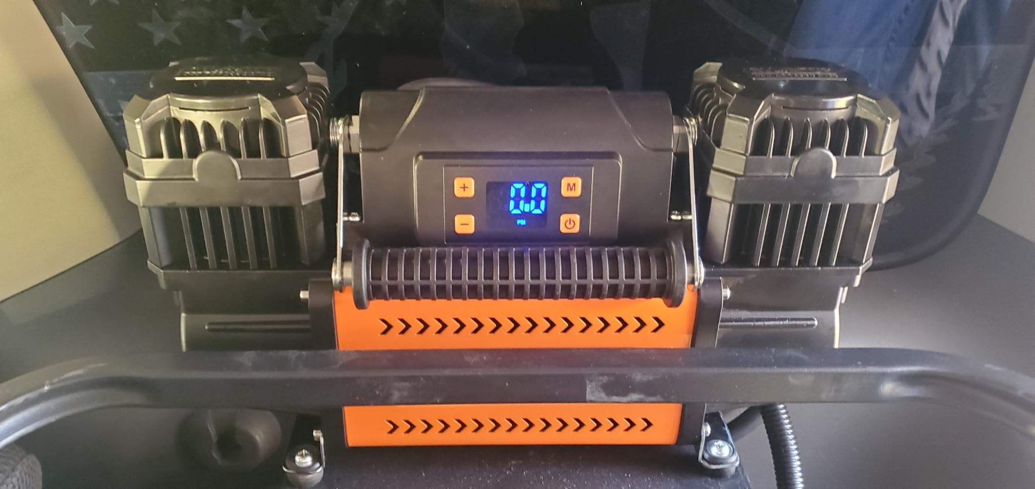 ALL-TOP 12V Air Compressor w/LCD Control Panel to Preset Target Pressure, 150PSI 12.35CFM Air Pump Inflator for Overland (Dual Cylinder) customer photo 2
