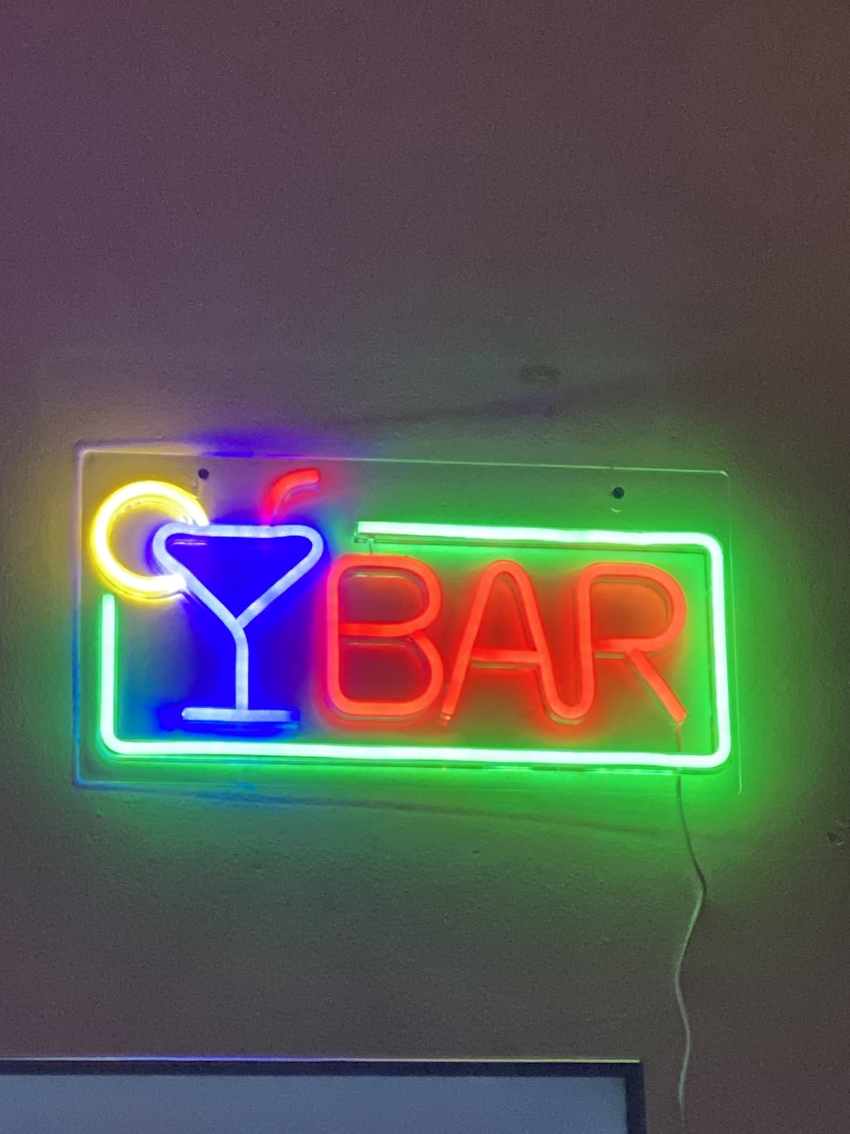 JFLLamp Spark Plugs Neon Signs for Wall Decor Neon Lights for Bedroom Led Business Signs Suitable for Garage Car Stores Christmas Birthday Party 5V Power Adapter, 15.7 * 5.9 Inch(White) customer photo 1